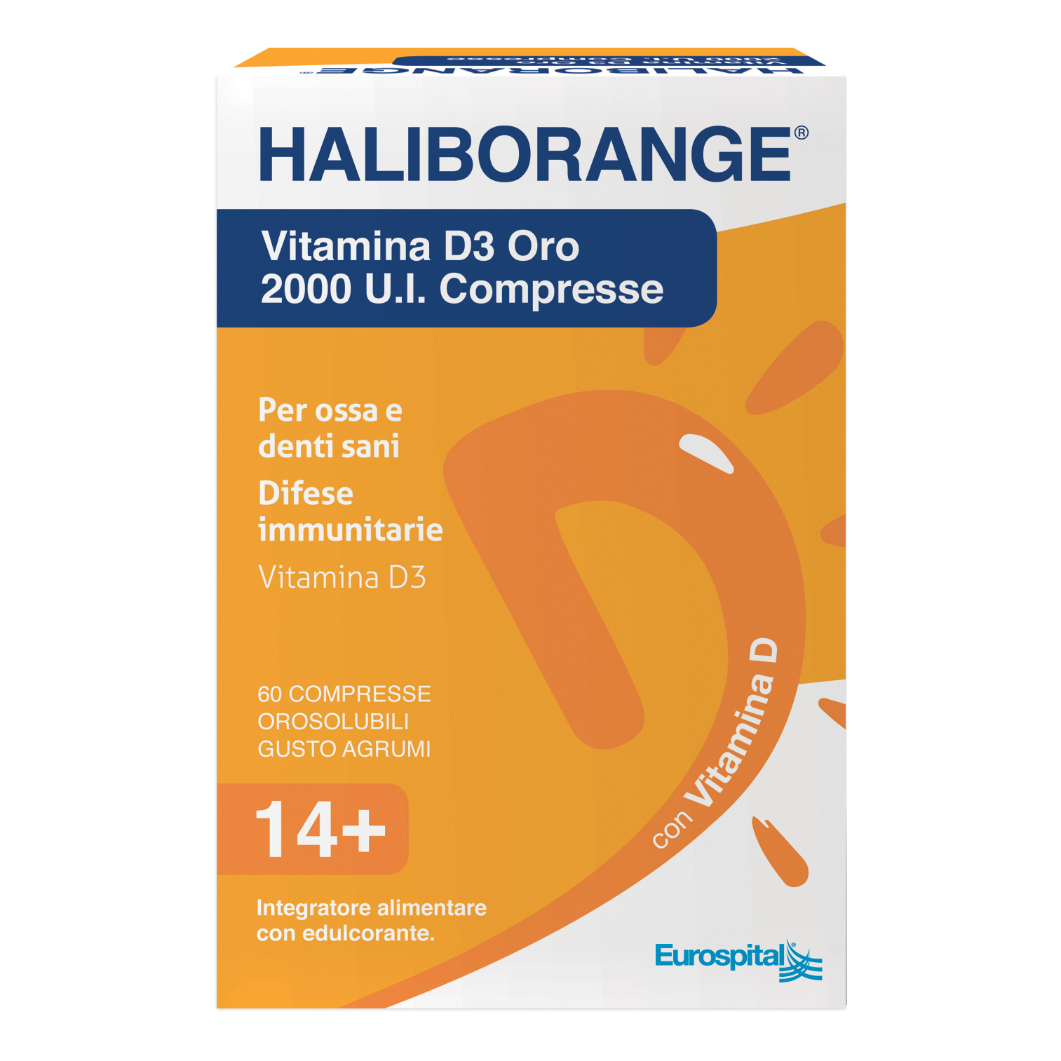 HALIBORANGE VITAMINA D3 ORO 2000UI 60 COMPRESSE
