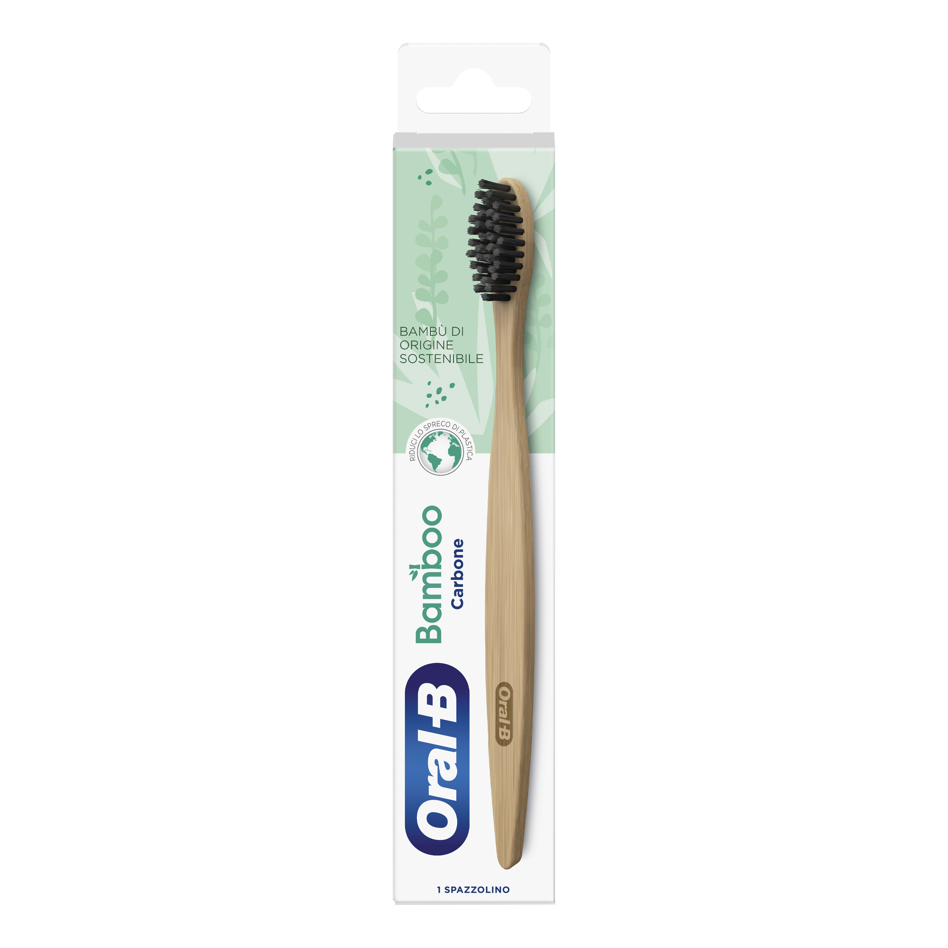 Oralb manuale spazzolino bamboo carbon