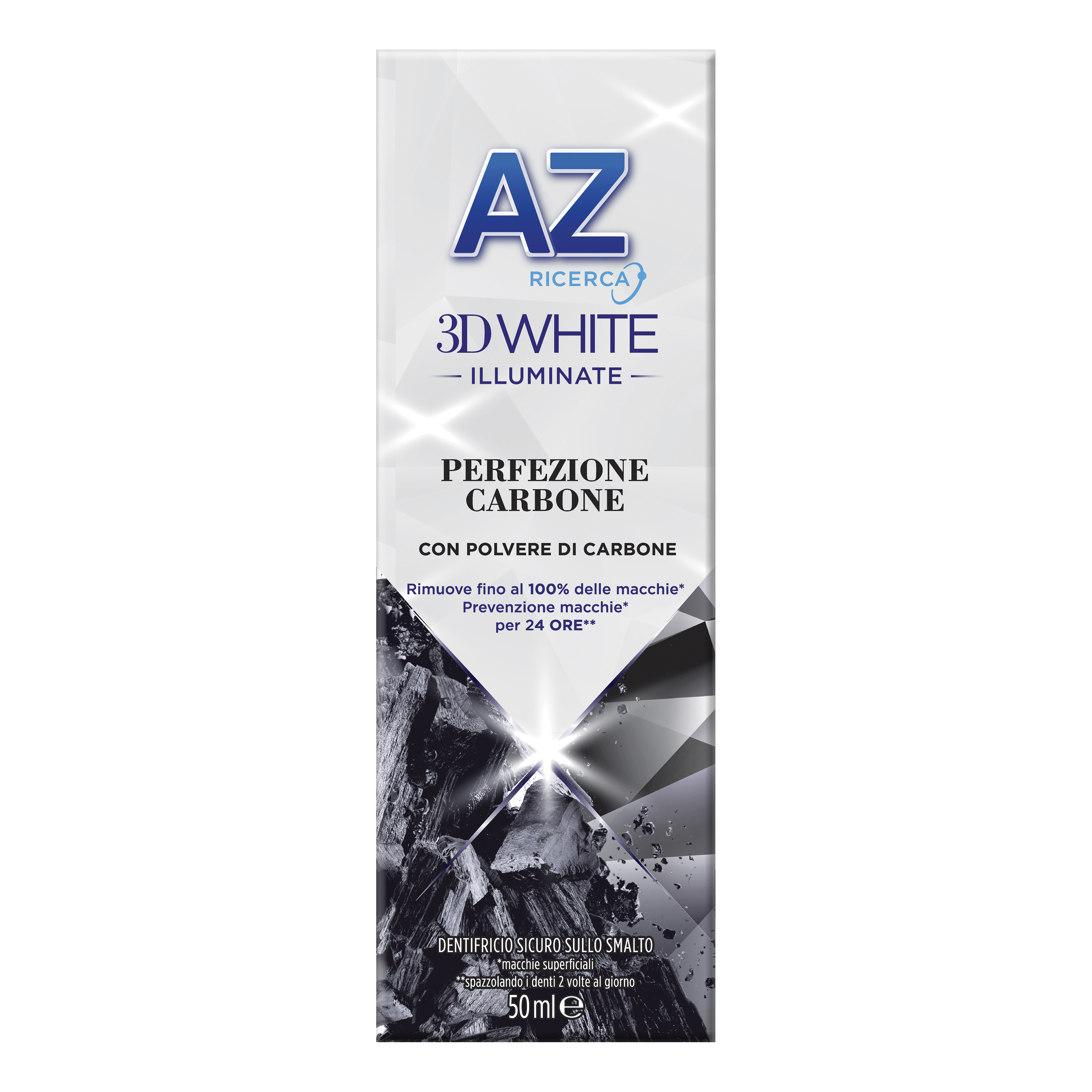 Az dentifricio 3d white illuminante carbone 50ml