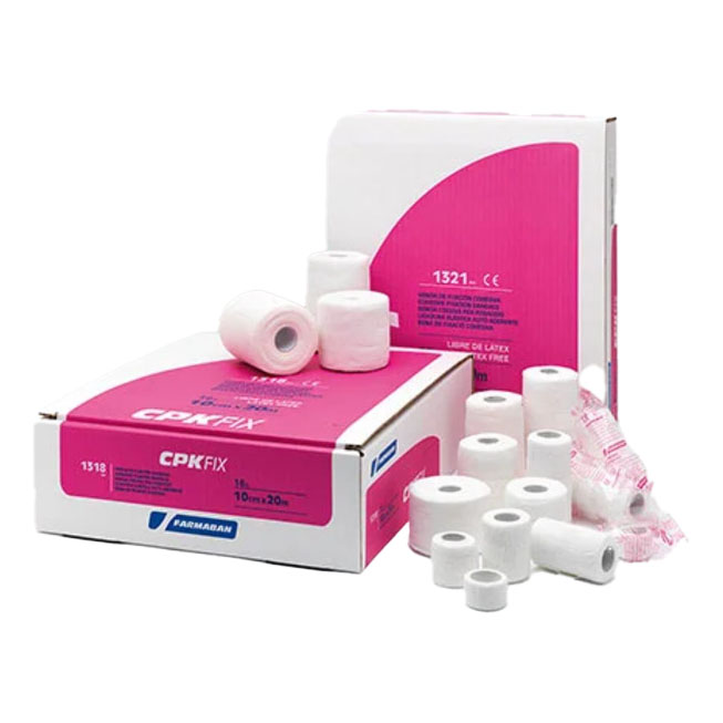 Farmaban Cpk Fix Latex Free 10cm x 20m Benda Elastica Coesiva Di Fissazione Latex Free Dispenser Box 1 Pezzo