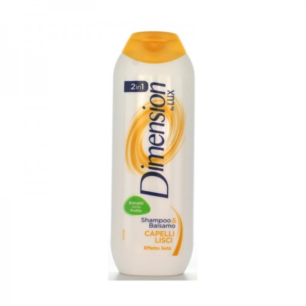 Dimension - By Lux 2In1 Shampoo & Balsamo Capelli Lisci 250 Ml