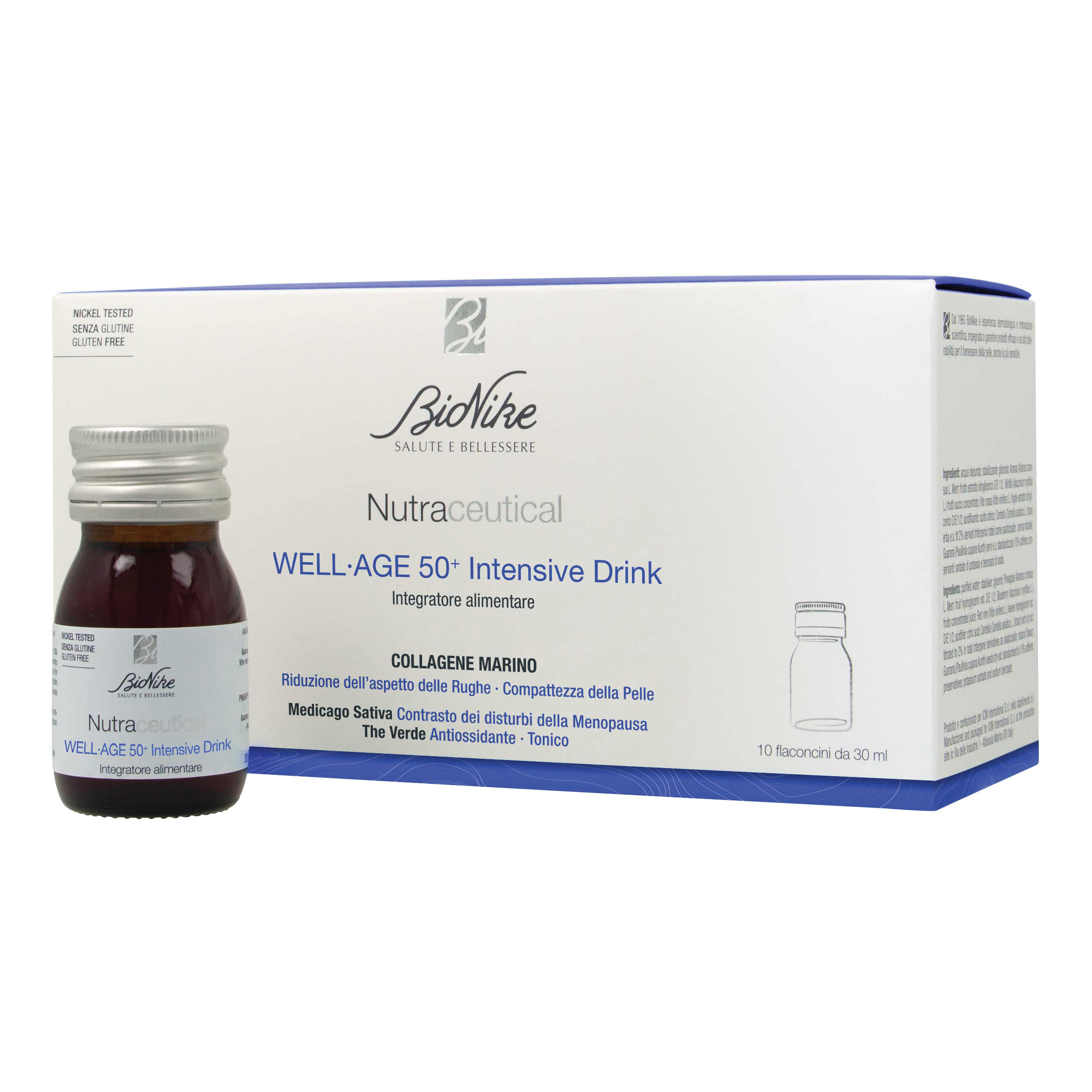 Nutraceutical well age 50+ intensive drink 10 flaconcini da 30 ml