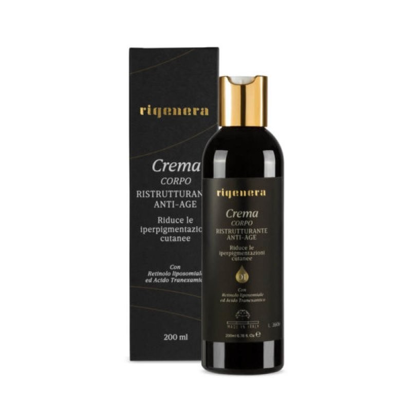 crema corpo ristrutturante regolatrice della pigmentazione
