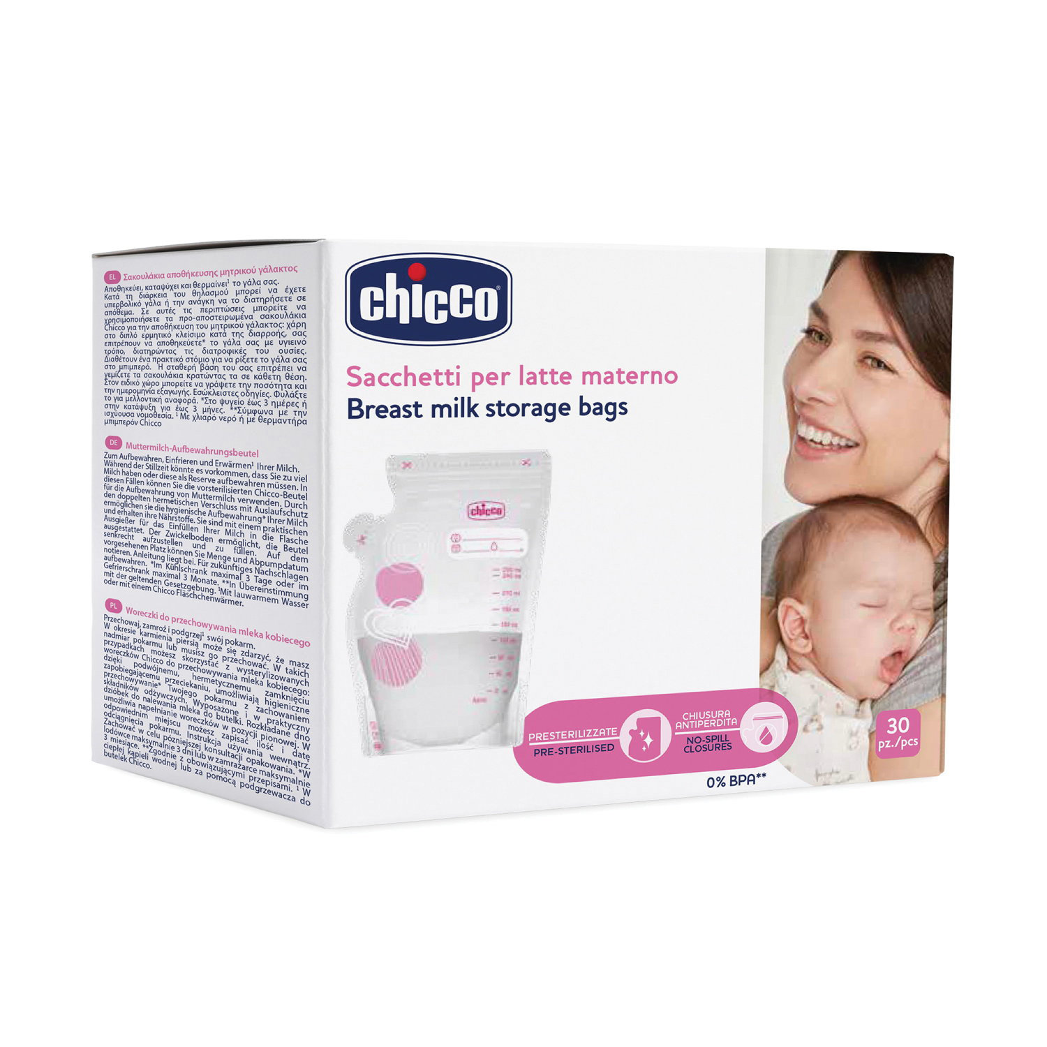 Chicco sacca latte 30 pezzi