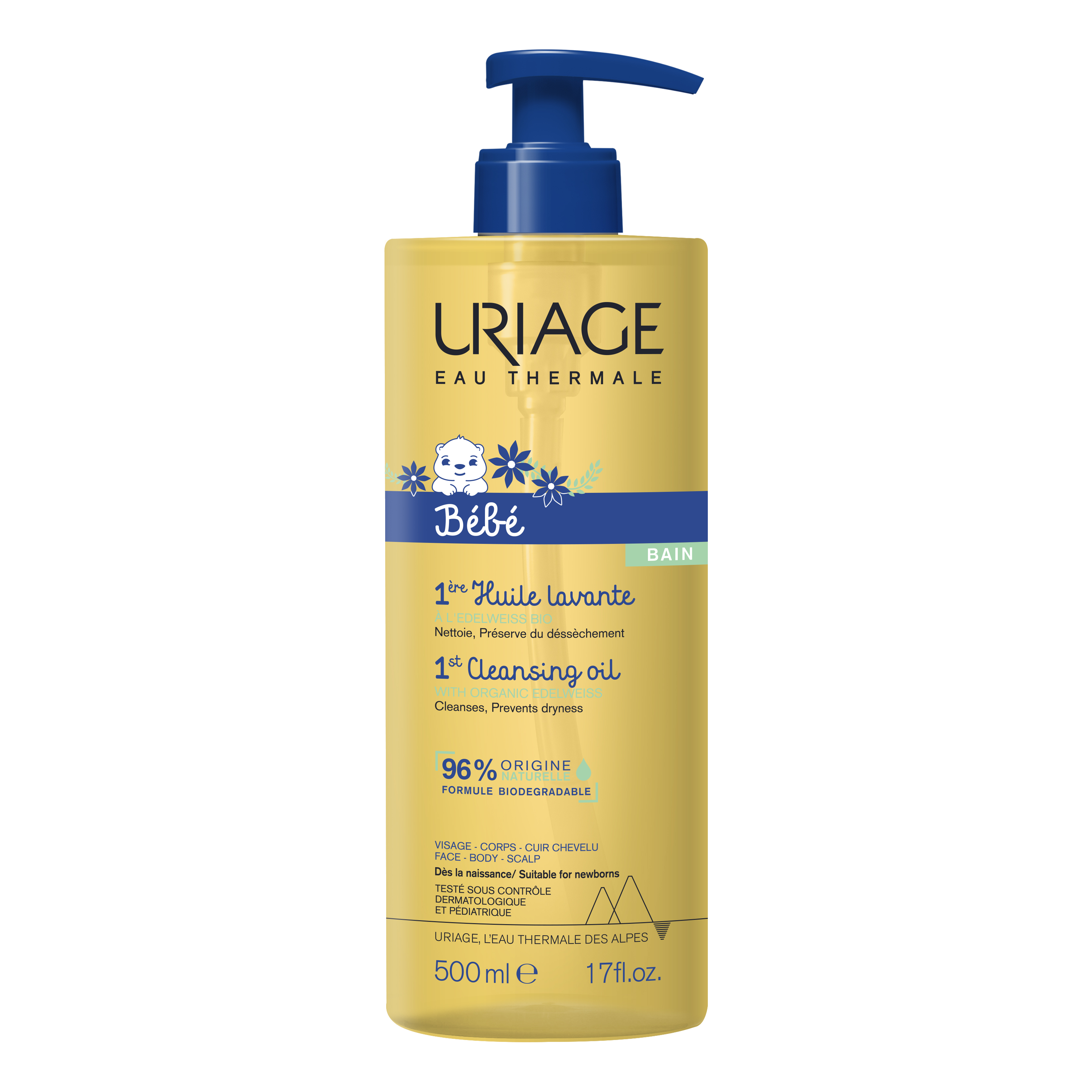 Uriage Bébé Olio Detergente 500 ml