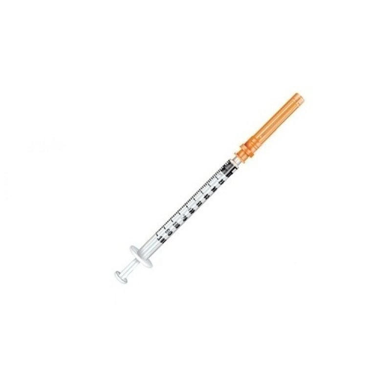Siringa 1 ml ago gauge 25 luer slip 100 pezzi