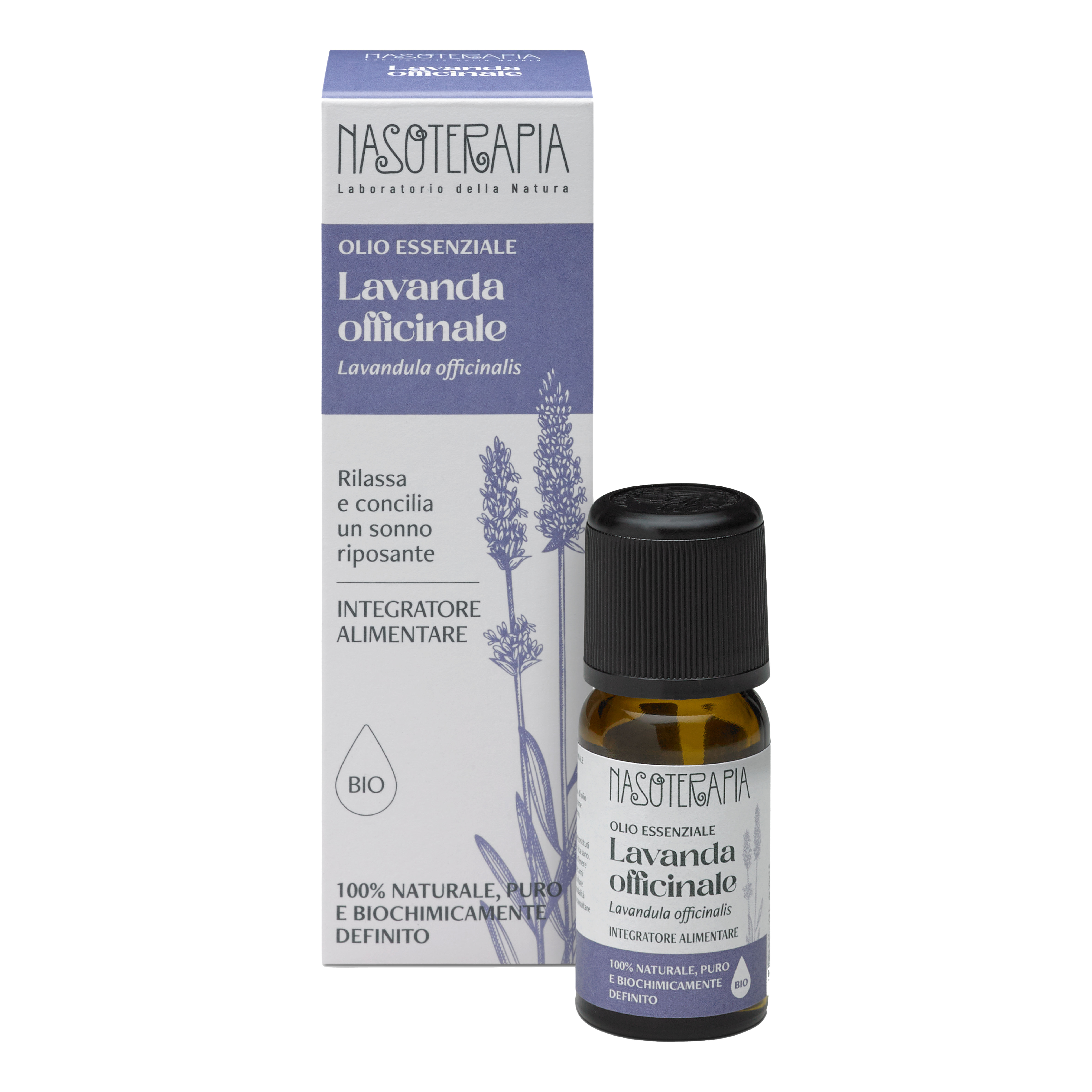 Nasoterapia lavanda officinale bio fiori olio essenziale 10 ml