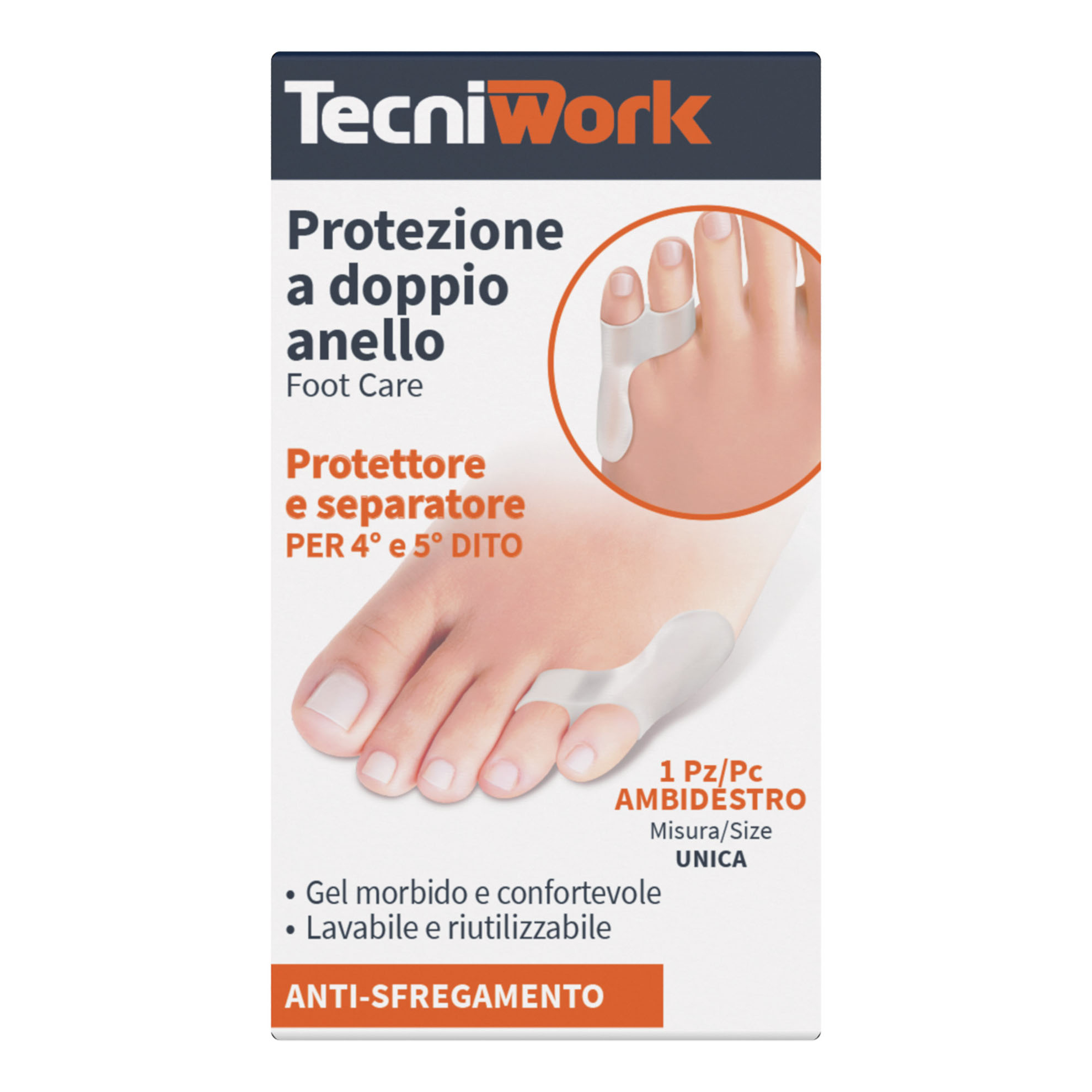 Protettore 5 dito doppio anello 1 pezzo