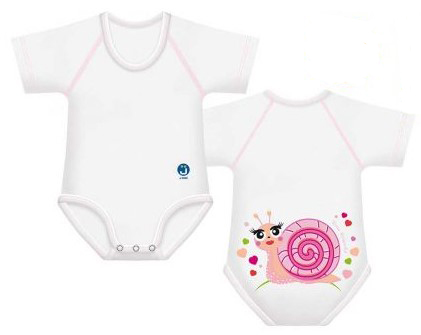 Body 0-36m bio cotton 4season slow friends chiocciola