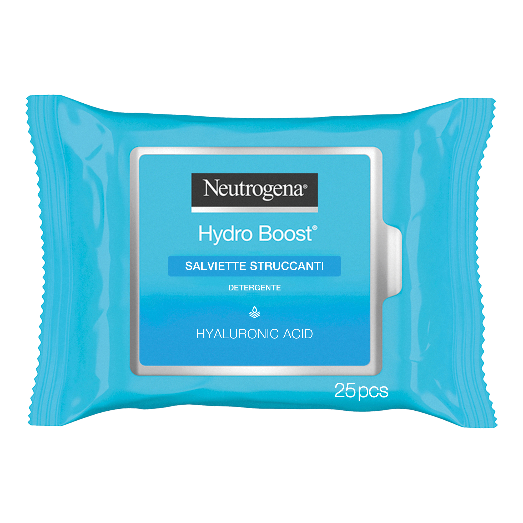 Neutrogena Hydro Boost Salviette Struccanti e Idratanti con Acido Ialuronico 25 Pezzi