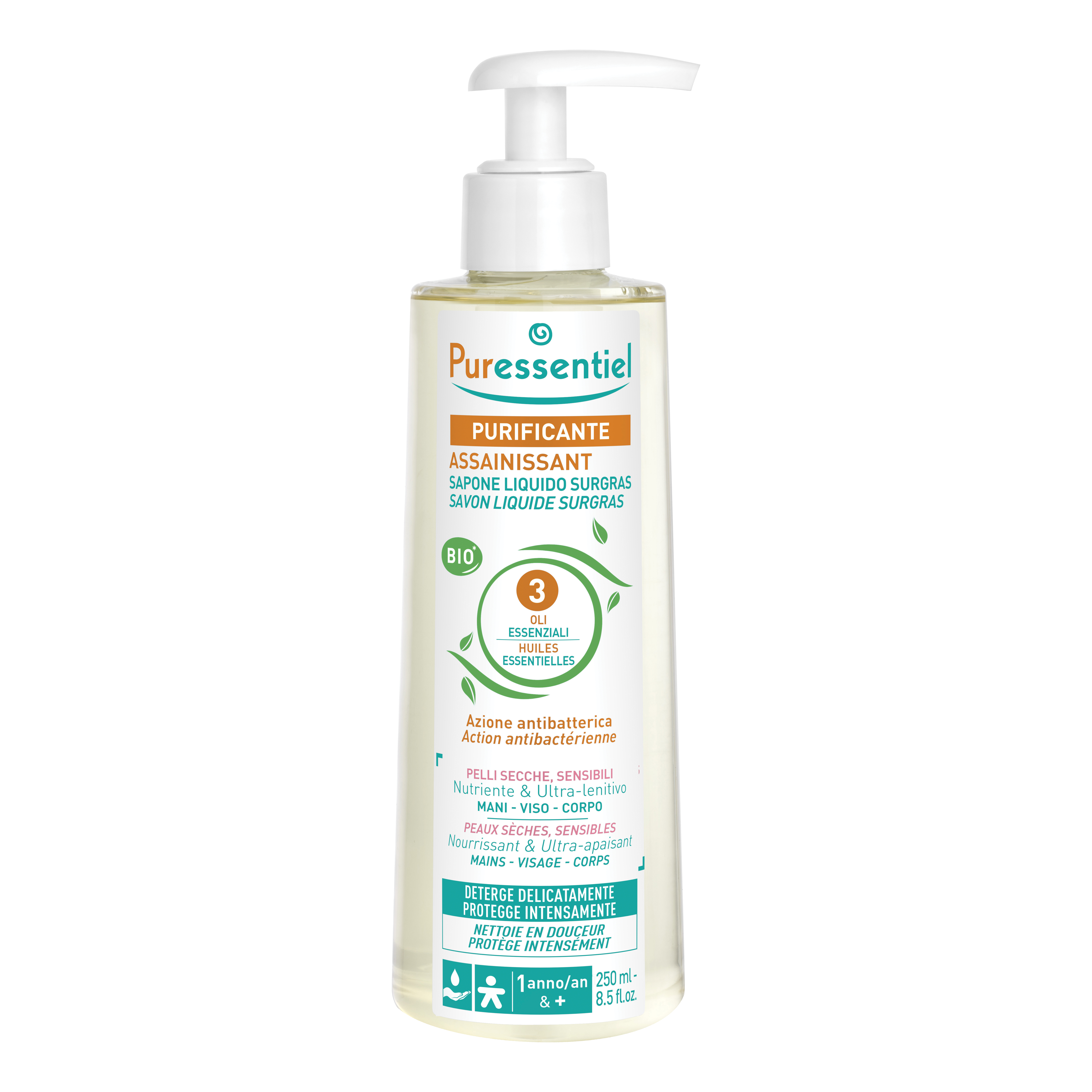 Puressentiel sapone surgras bio 250 ml
