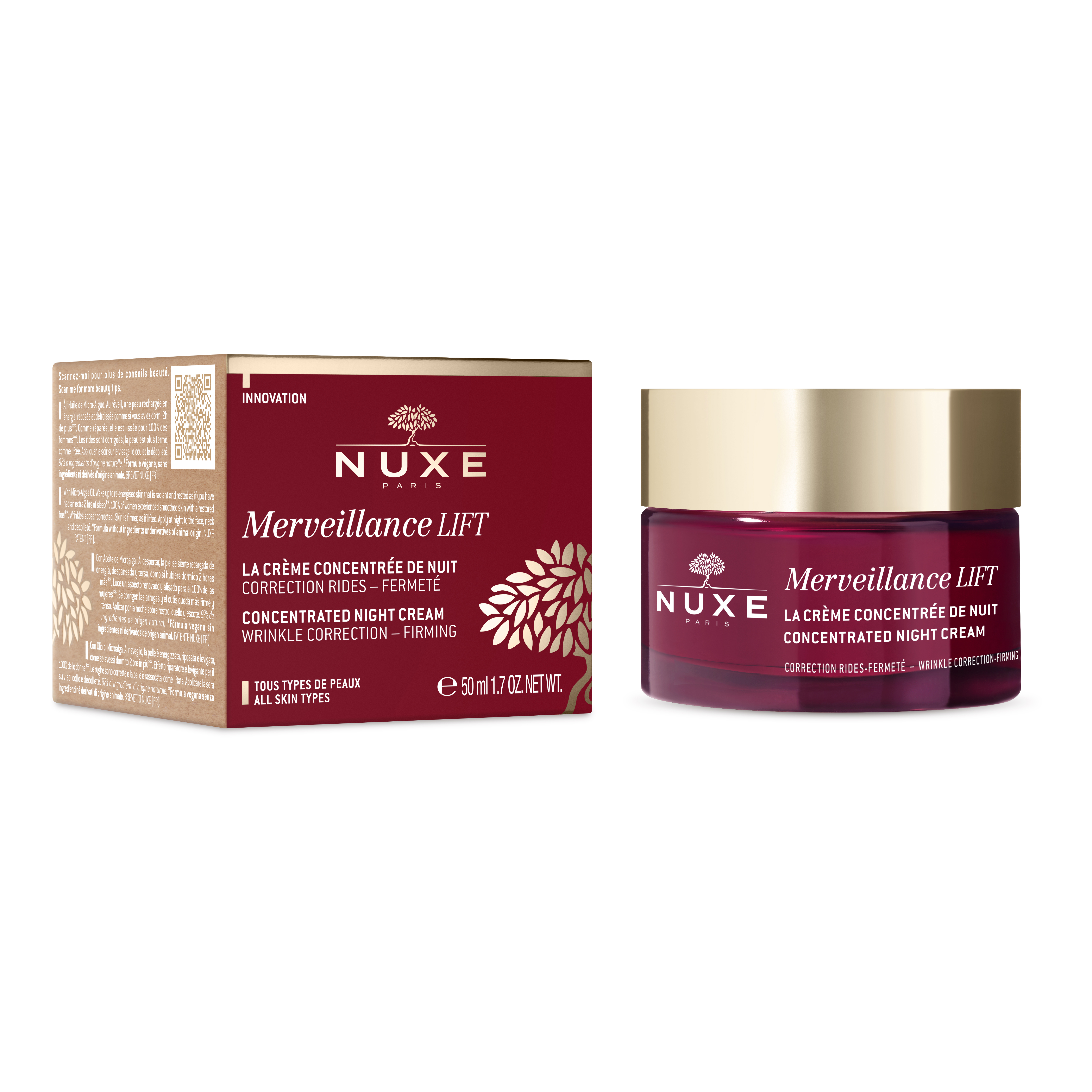 Nuxe merveillance creme concentree de nuit 50 ml