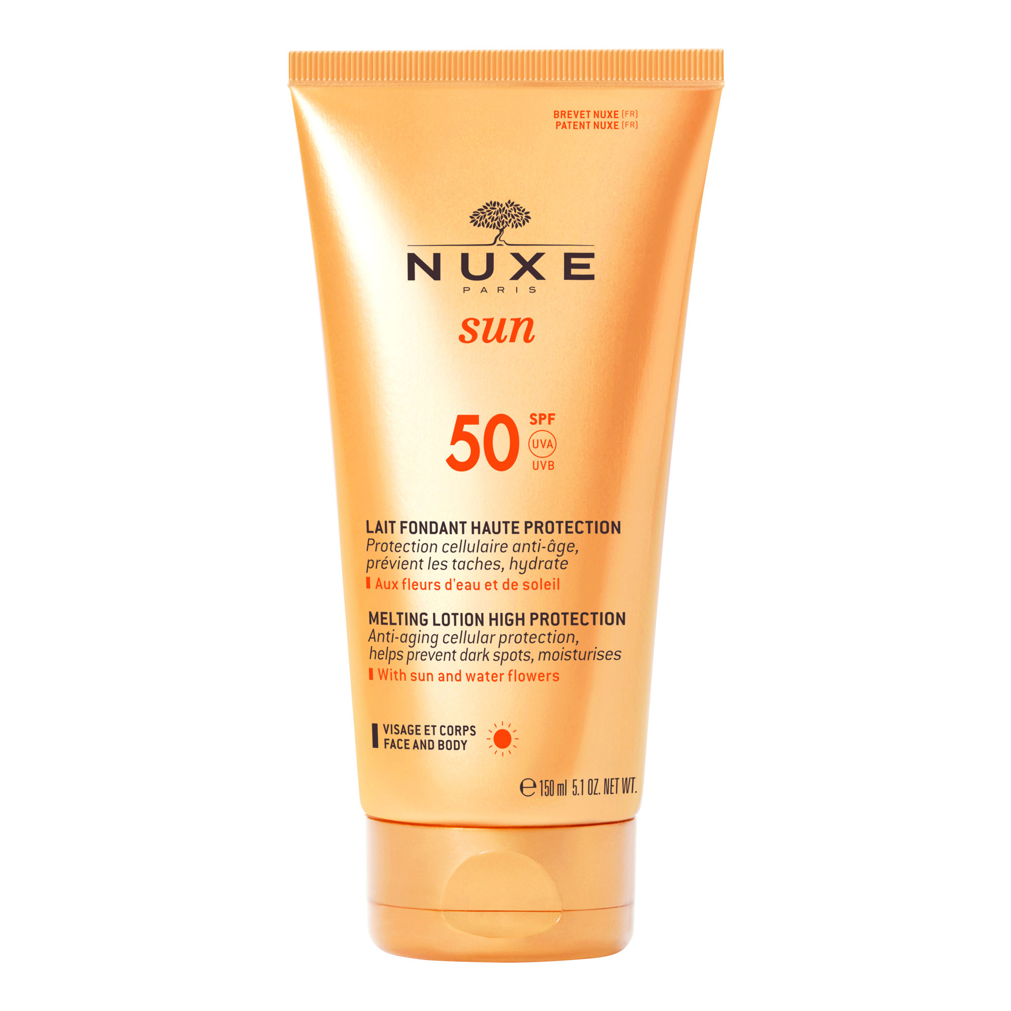 Nuxe sun lait spf50 150ml