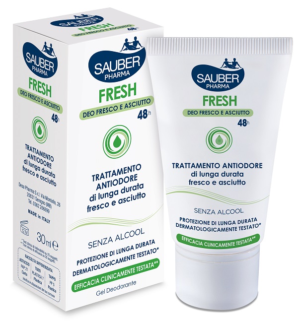 Sauber fresh deodorante gel astuccio 30 ml