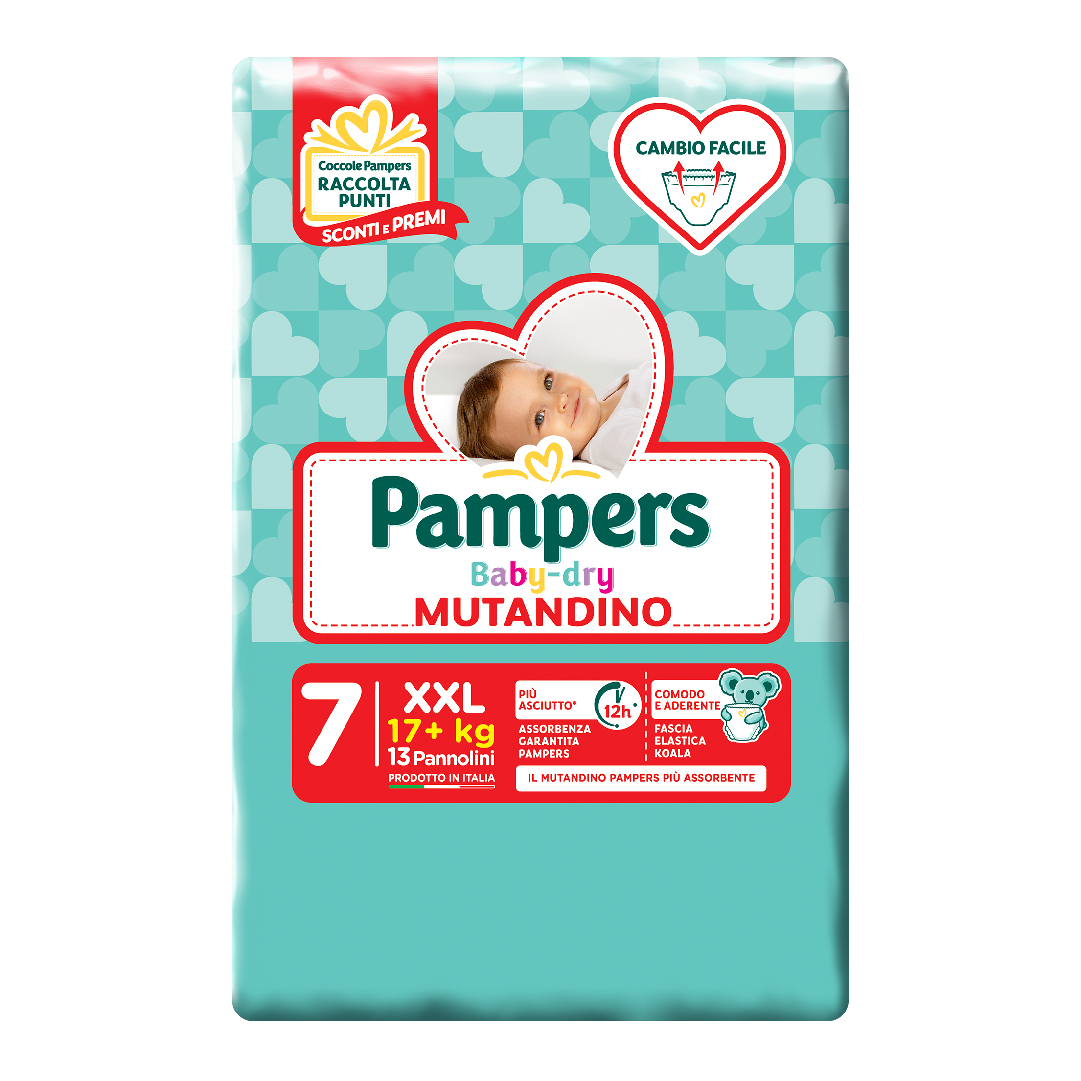 Pannolini mutandadina pampers babydry xxl sp 13 pezzi