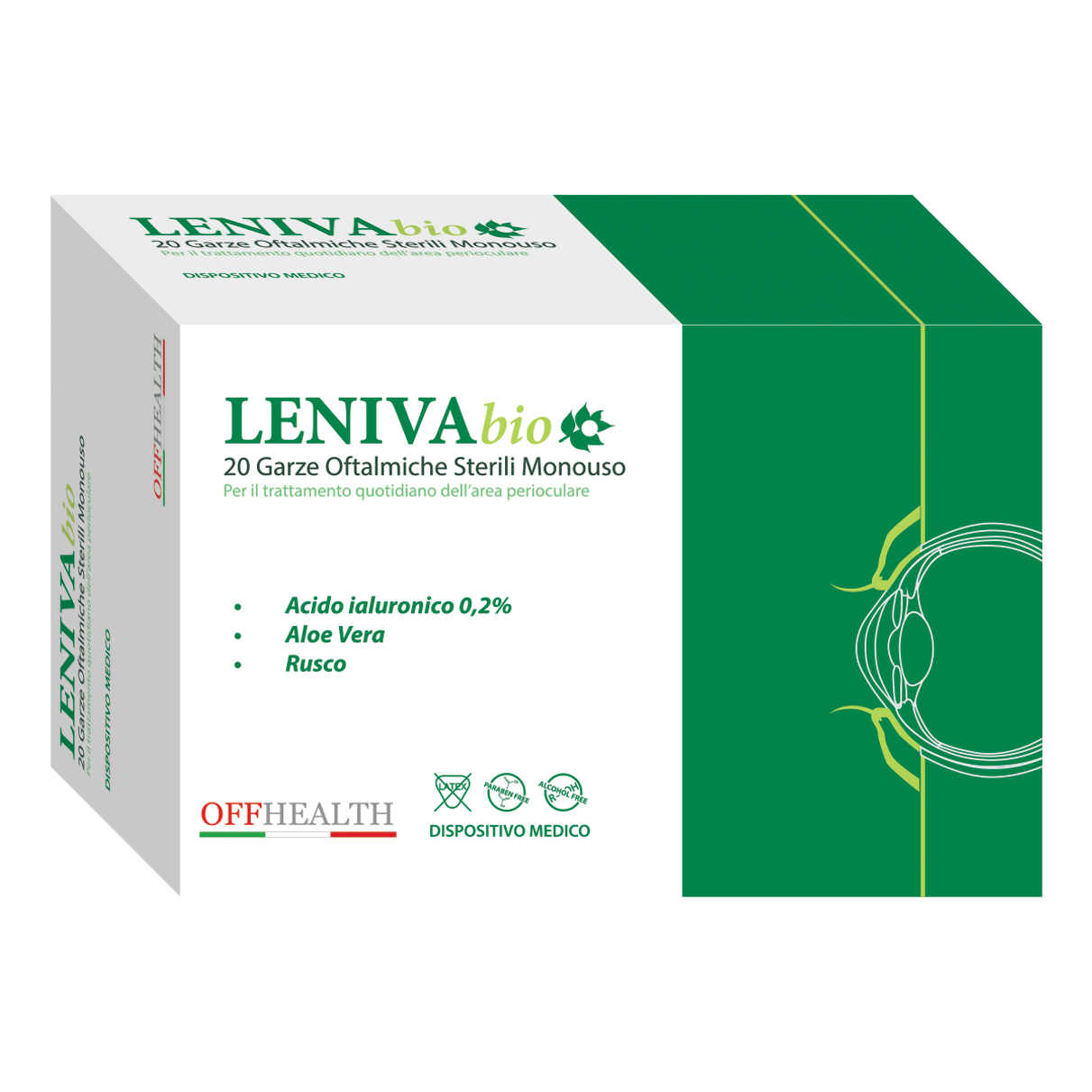 Garze Oftalmiche Leniva Bio 20 Pezzi