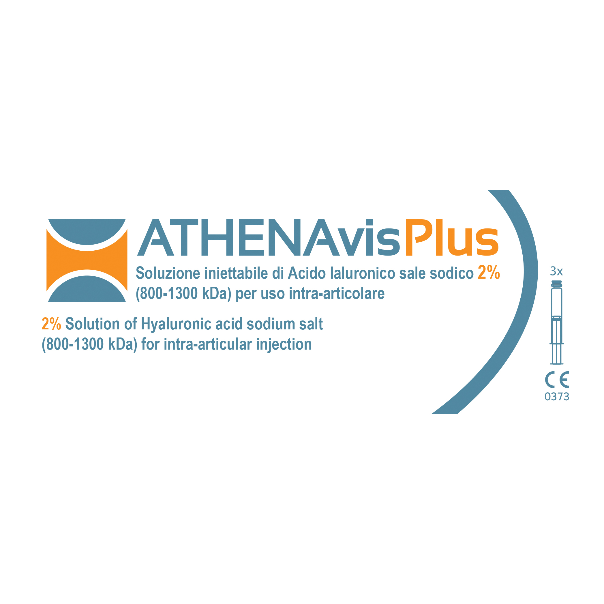 Siringa intra-articolare athenavis plus acido ialuronico 2% 40 mg/2 ml 3 pezzi