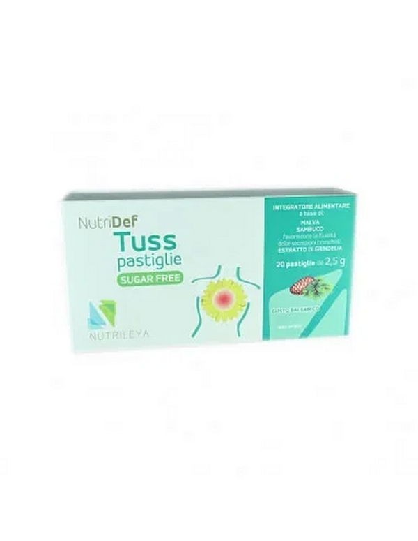 Nutridef tuss sugar free pino mugo 20 pastiglie