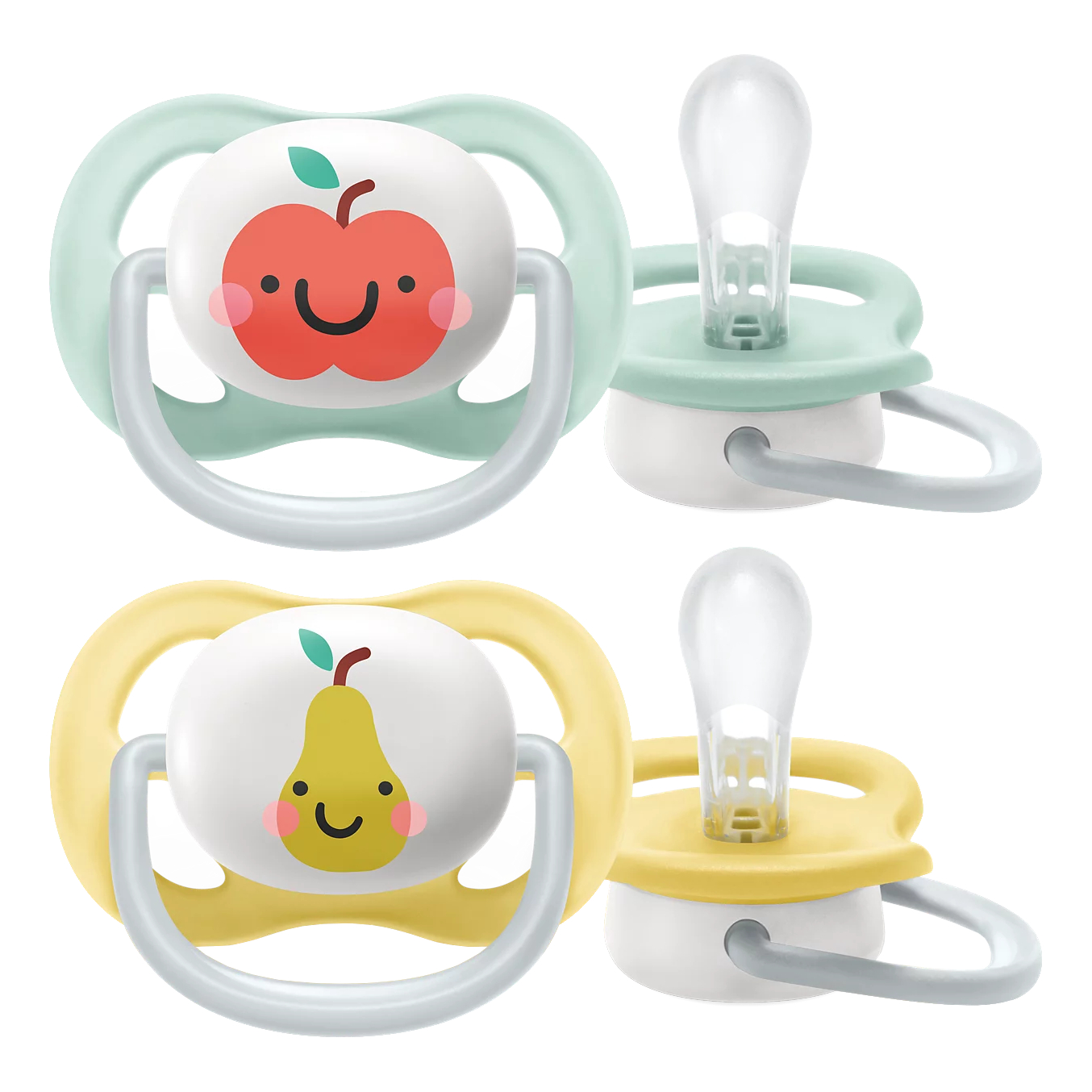 Avent succhietto ultra air collection 0-6 mesi mixed collezione animali 2 pezzi