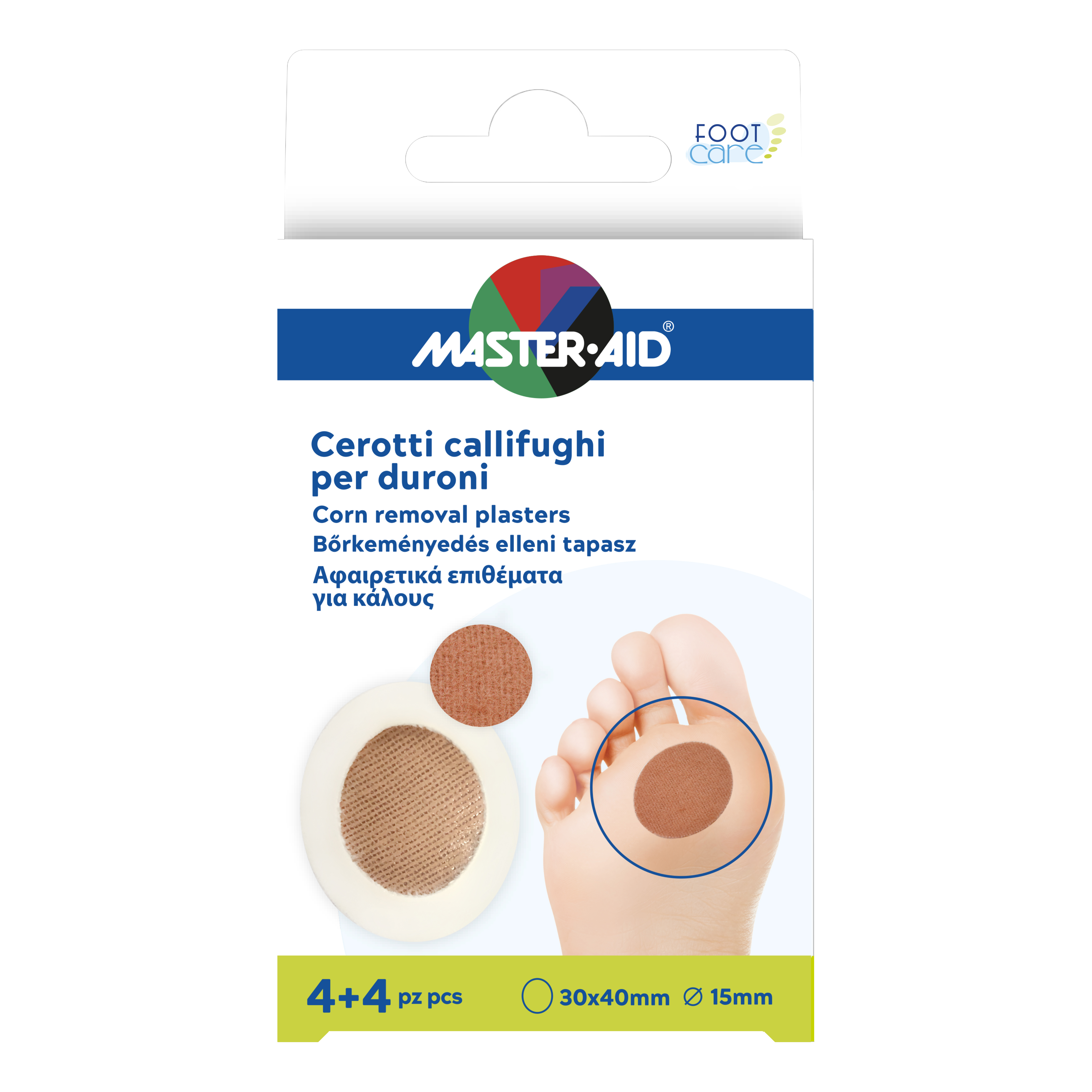 Footcare callifughi per duroni 4+4 pezzi