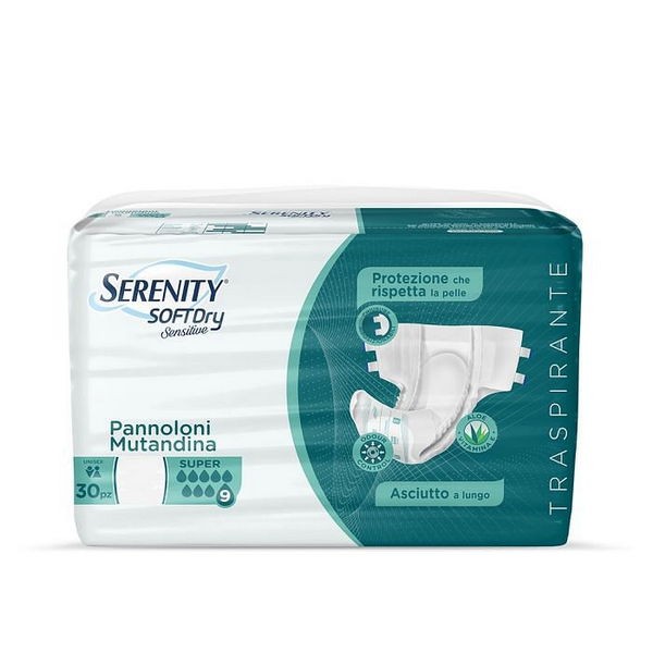 Serenity pannolone mutandina sd sensitive super taglia l 30 pezzi