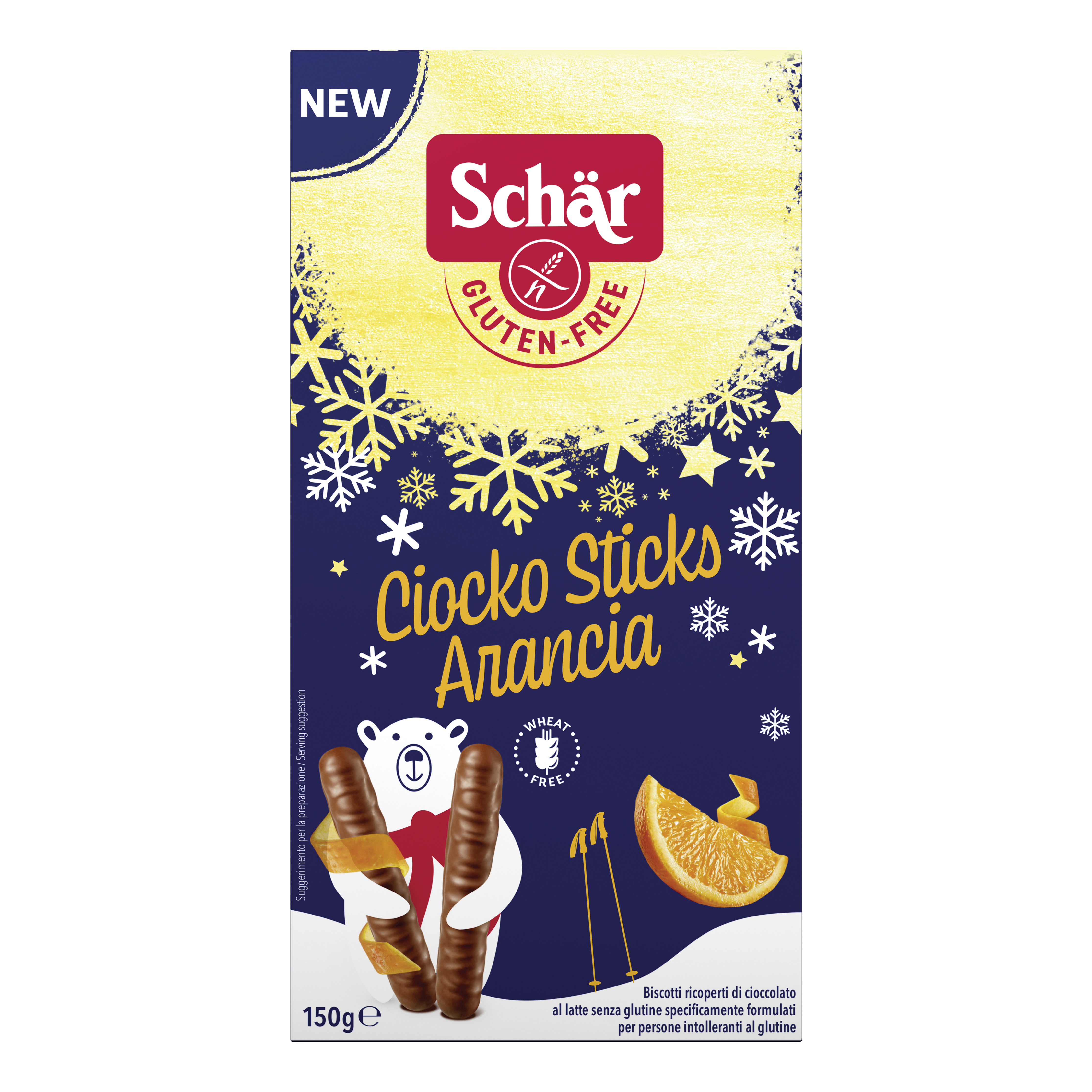 Schar ciocko stick orange 150 g