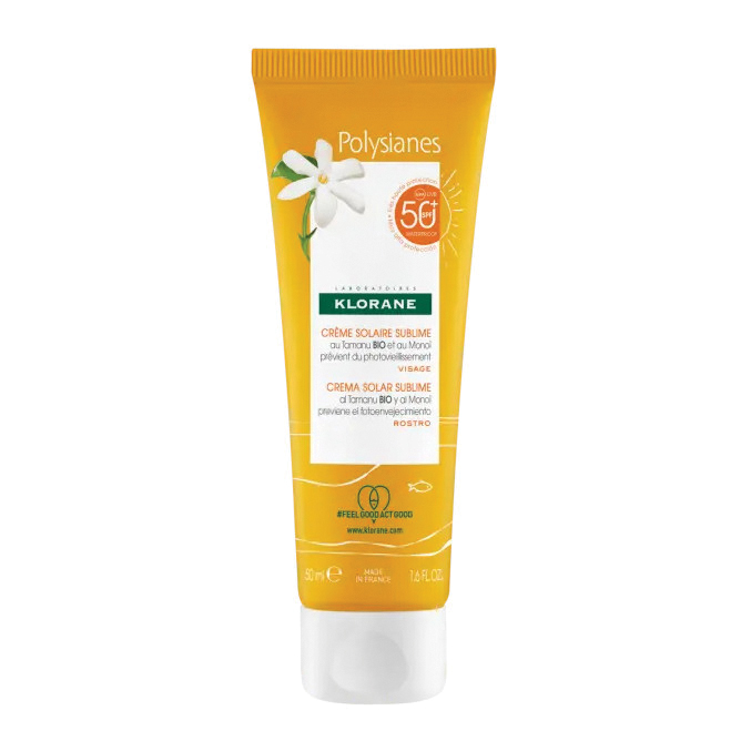 Les polysianes crema viso tamanu bio&amp;monoi spf50+ 50 ml