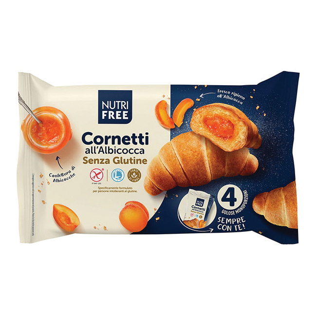 Nutrifree cornetti albicocca 4x60 g