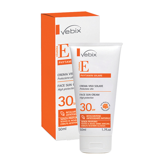 Vebix phytamin solare crema solare viso spf30 50 ml