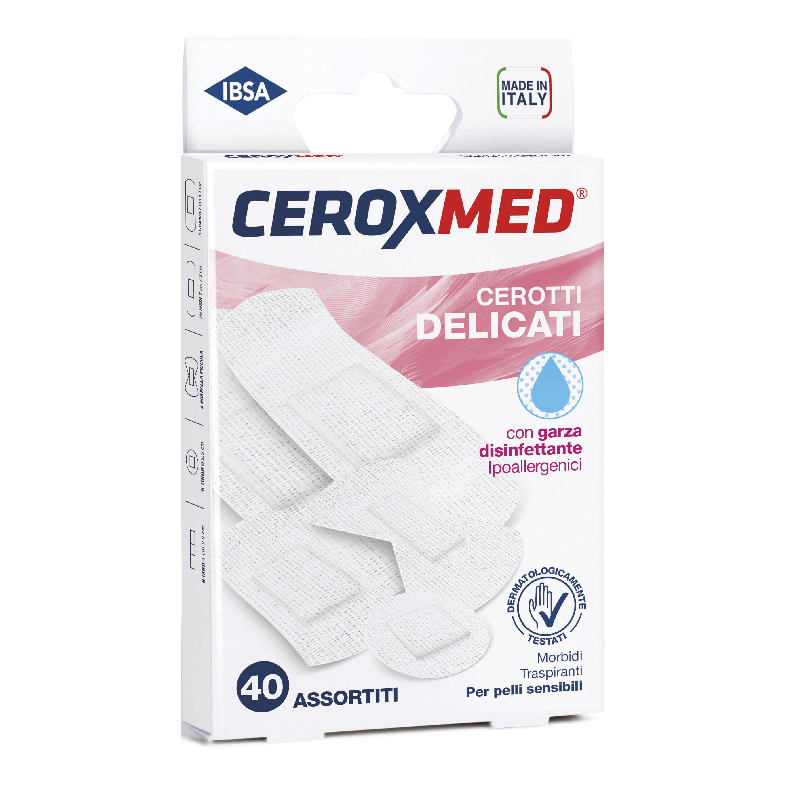 Cerotti Delicati Ceroxmed Assortiti 40 Pezzi