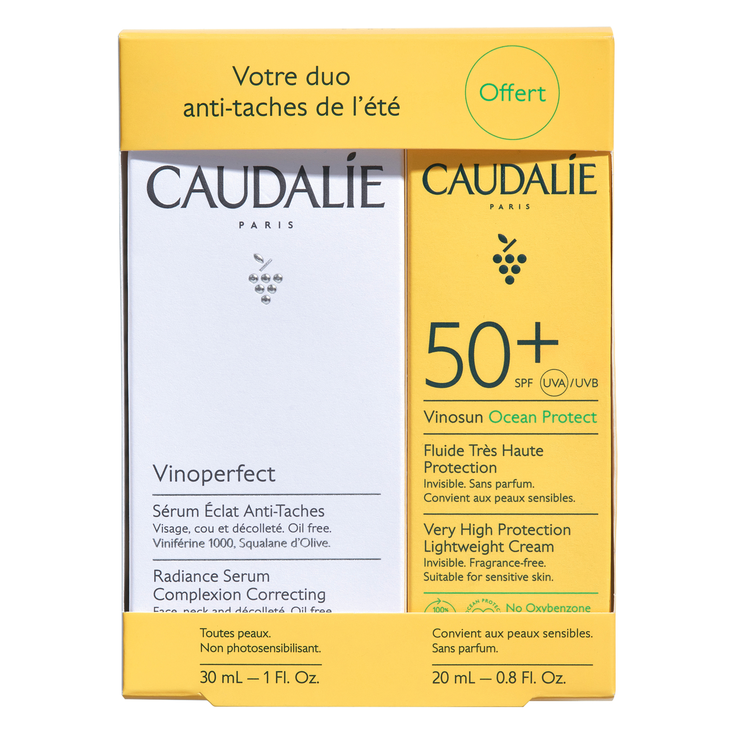 Vinoperfect cofanetto siero 30ml + crema solare spf 50 25 ml 2022