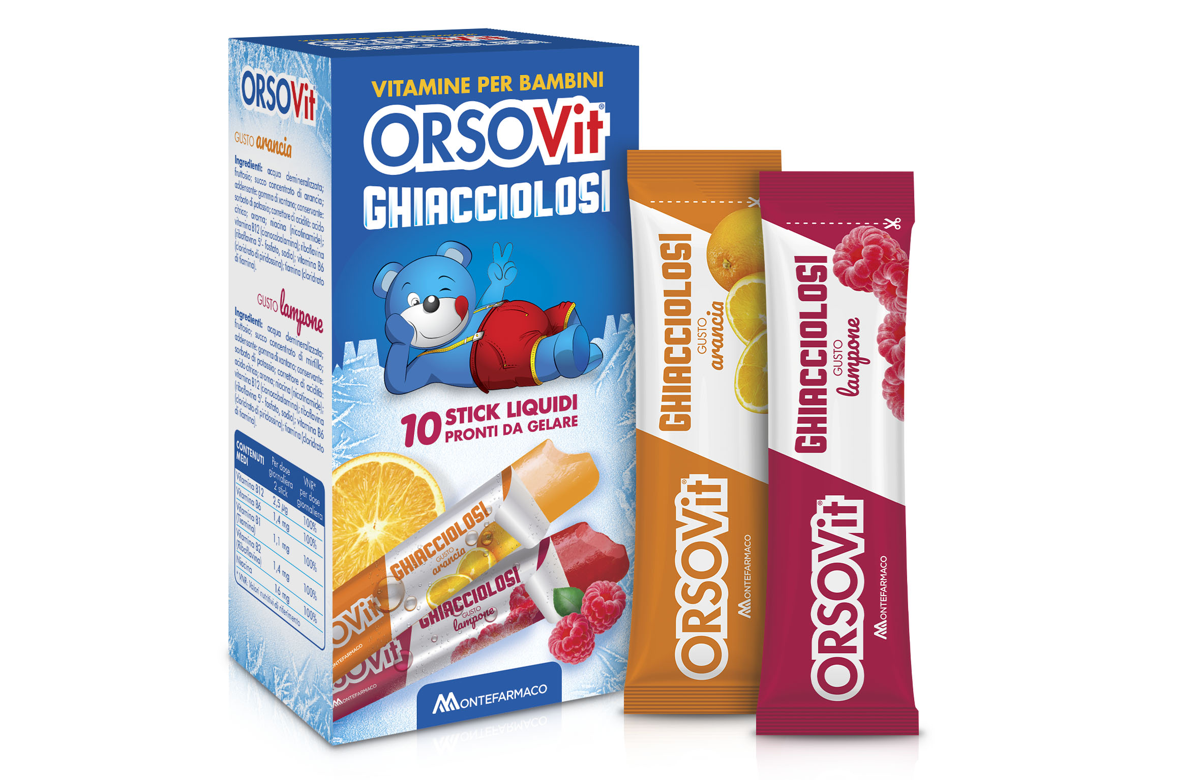 Orsovit ghiacciolosi 10 stick da 25 ml