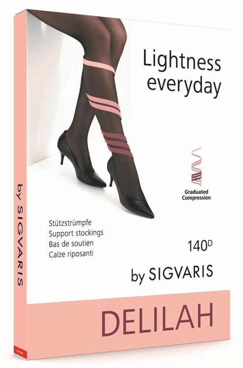 Sigvaris Delilah 140 Denari Flat Collant Materna Bronzo 3