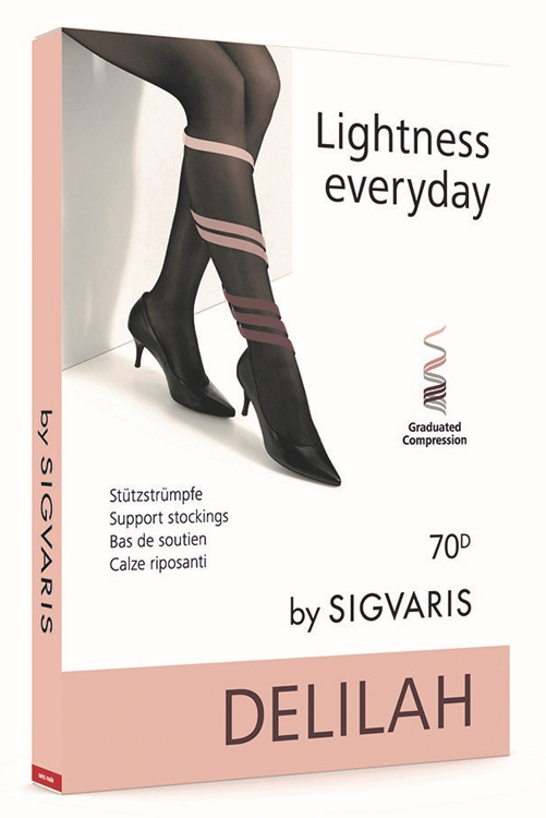 Sigvaris Delilah 70 Denari Mesh Collant Antracite 5-image