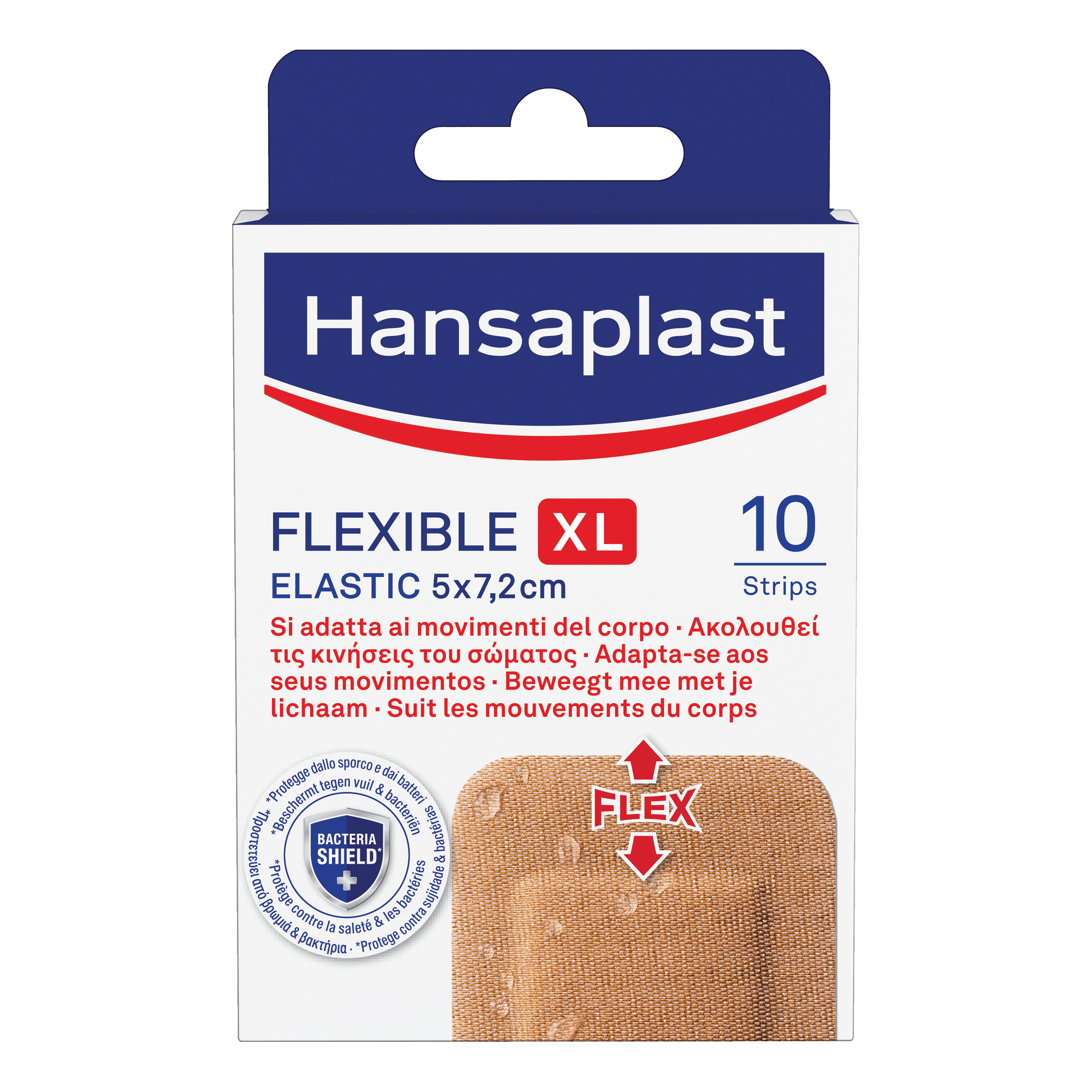 Cerotto hansaplast elastic ginocchia&amp;gomiti 10 pezzi