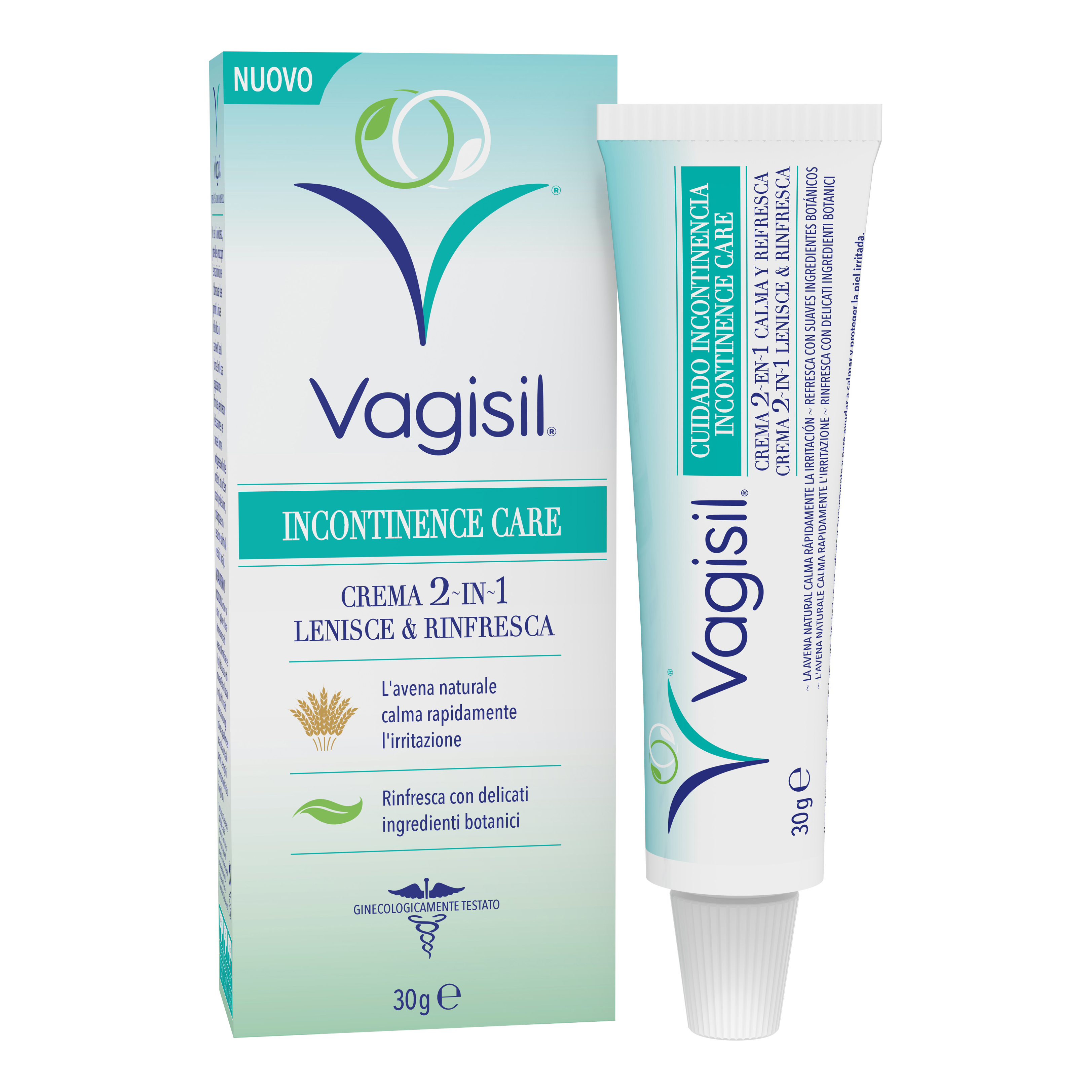 Vagisil incontinence care crema 2in1 lenisce amp rinfresca 30 g