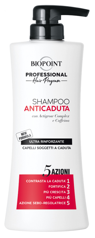 Biopoint shampoo anticaduta rinforzante (classico-rosso) 400 ml