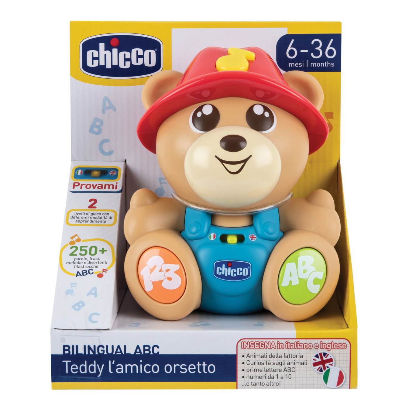 Chicco gioco abc teddy friend italian/english
