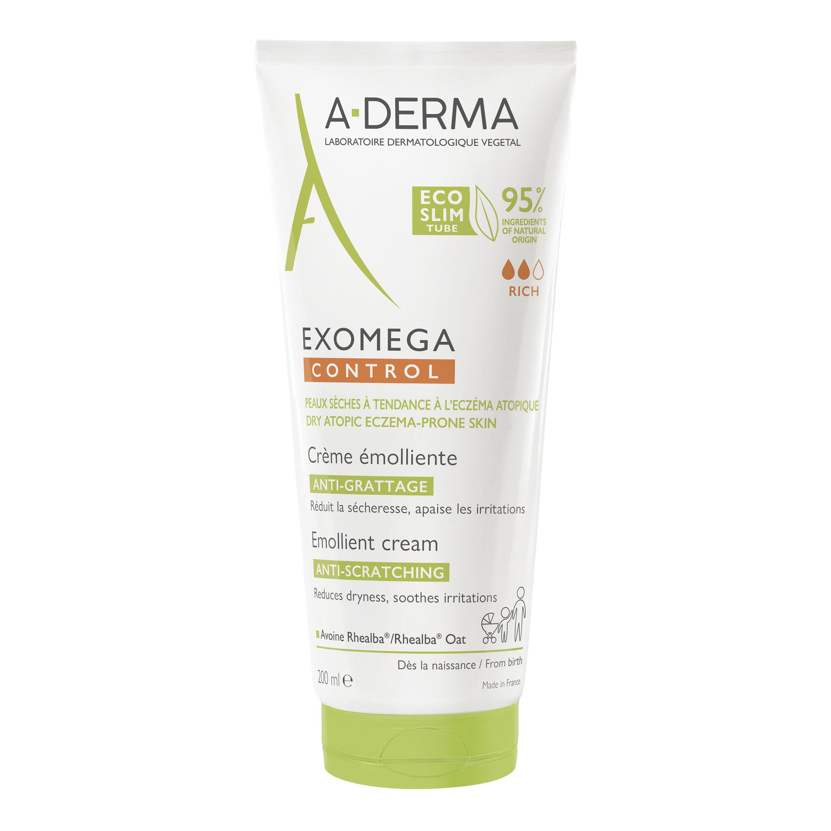 A-Derma Exomega Control Crema Emolliente Anti-Grattage 200ml