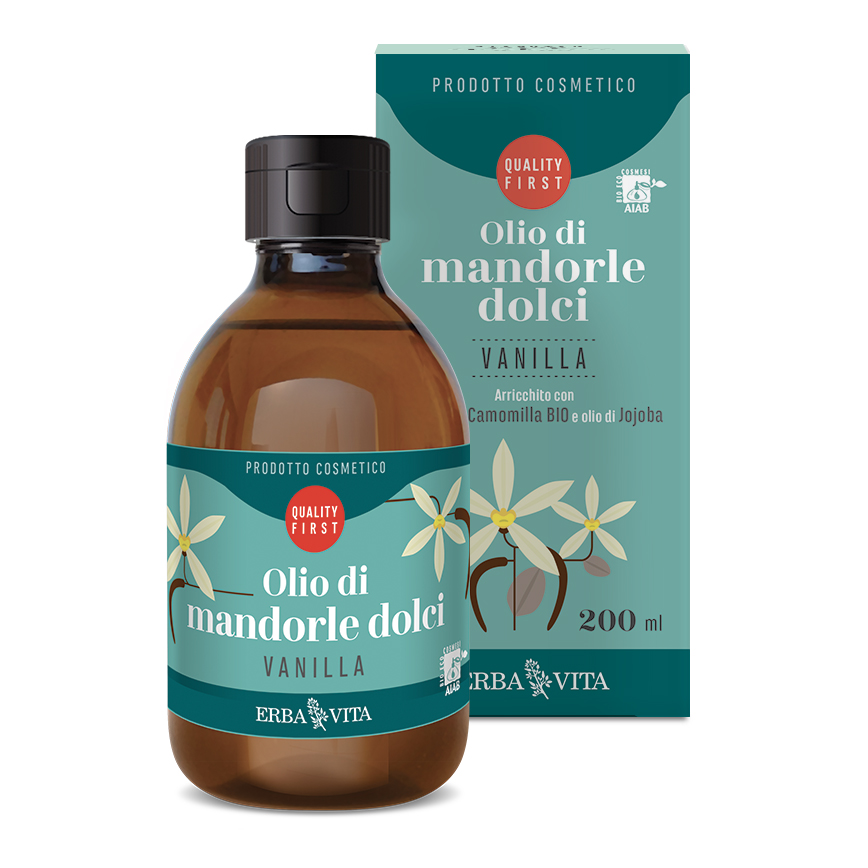 Erba Vita Olio Mandorle Dolci Vanilla 200 ml