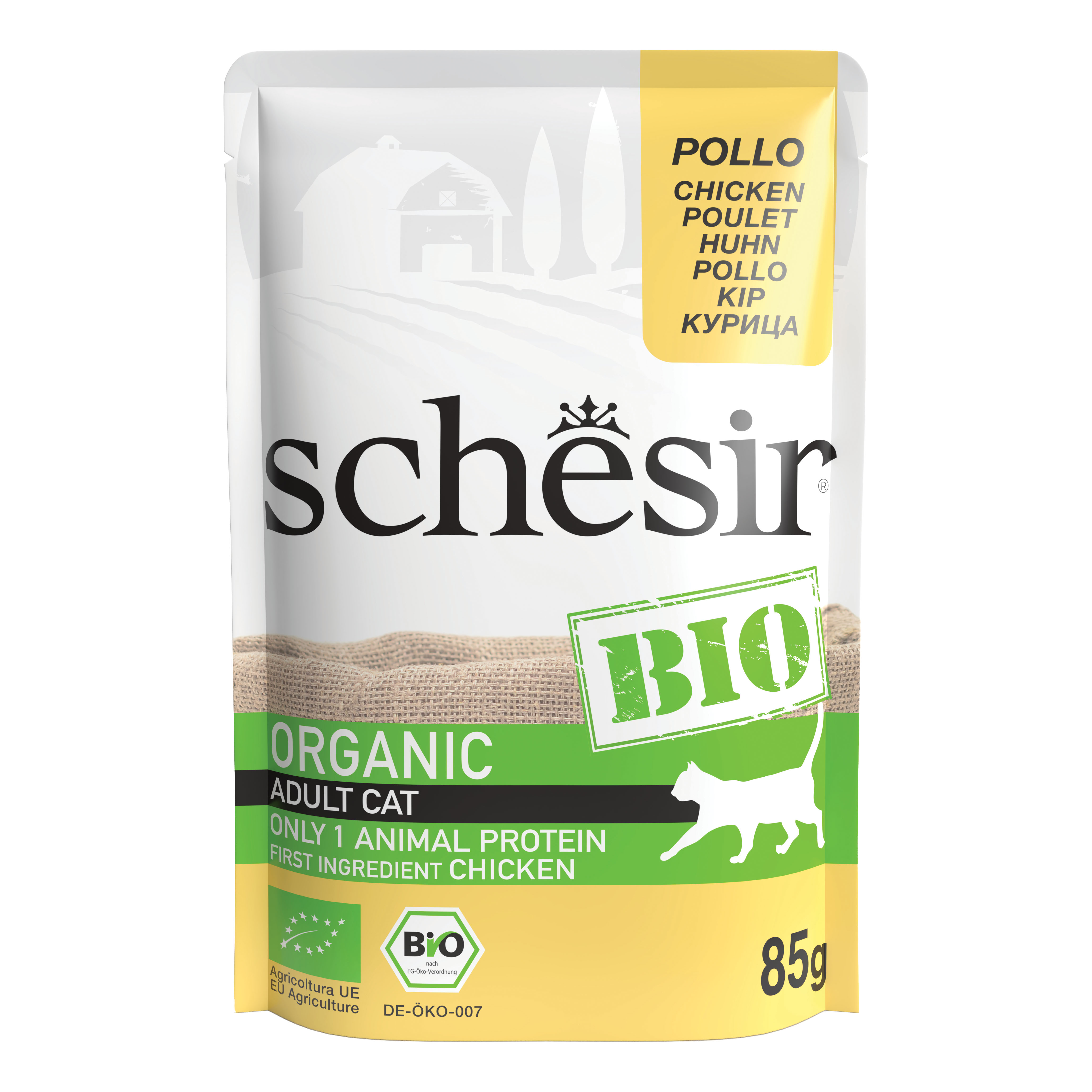 Schesir Gatto Bio Organic Busta Adulto Pollo 85 Gr