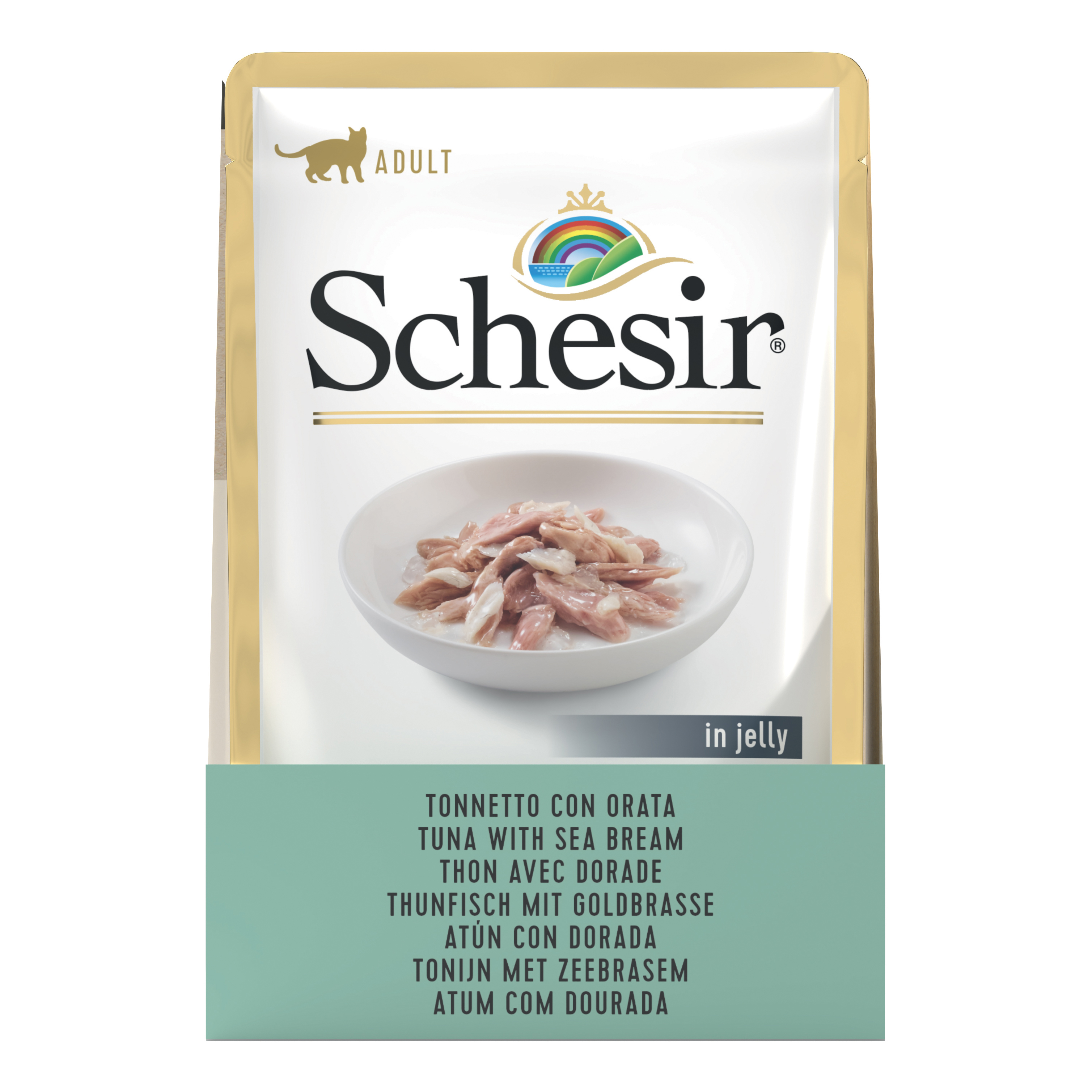 Schesir Gatto Busta In Jelly Adulto Tonnetto & Orata 85 Gr