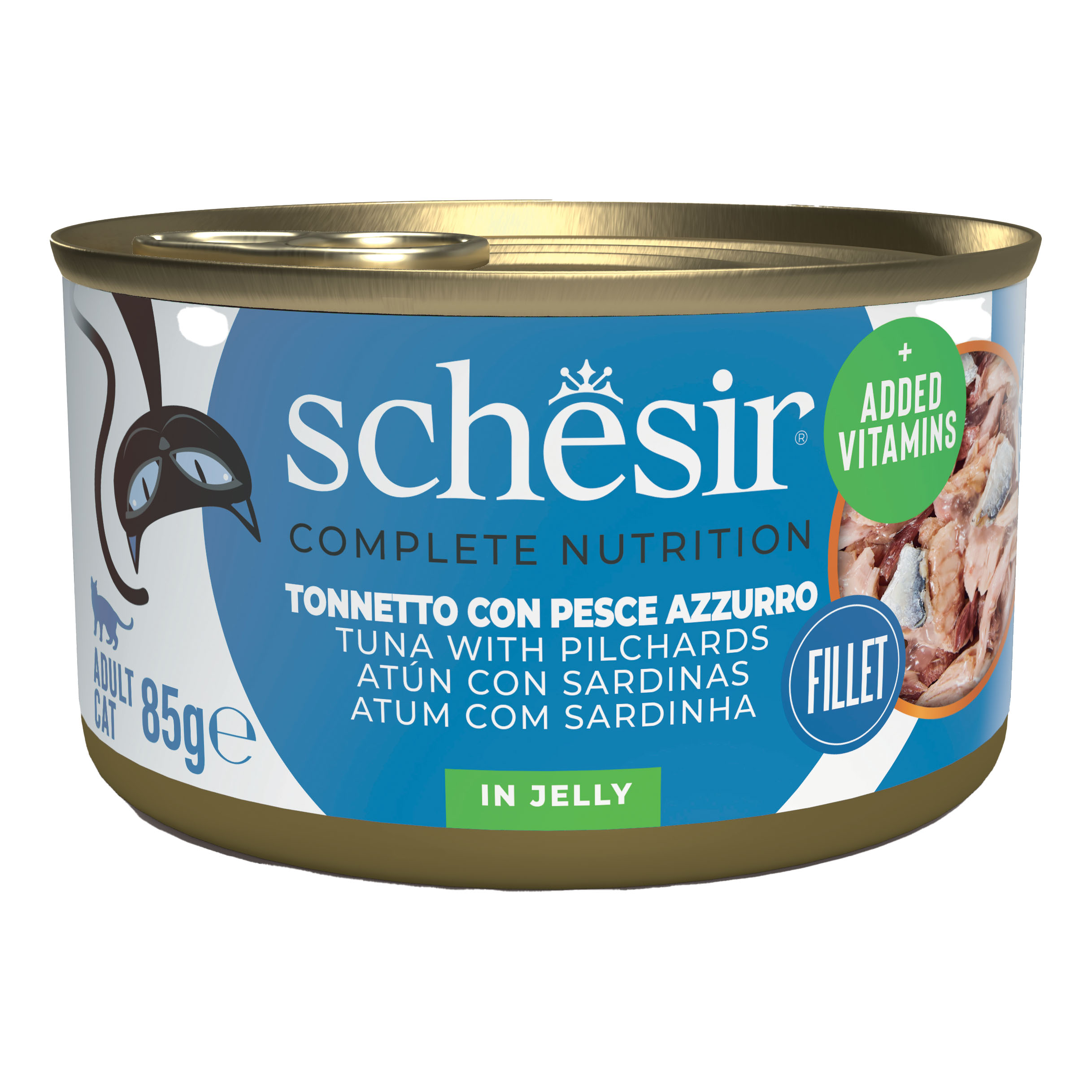 Schesir Gatto Lattina In Jelly Adulto Tonnetto & Pesce Azzurro 85 Gr