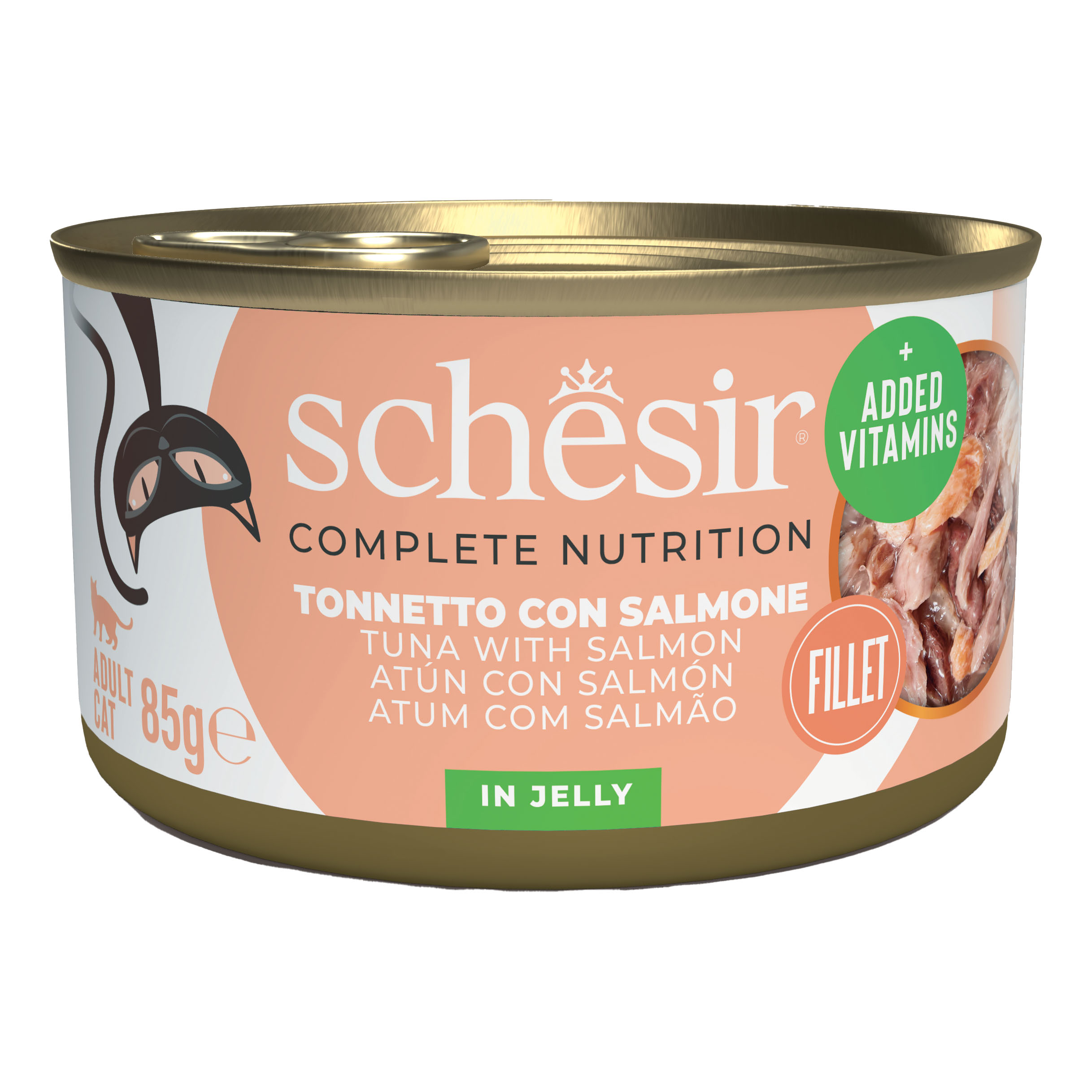 Schesir Gatto Lattina In Jelly Adulto Tonnetto & Salmone 85 Gr