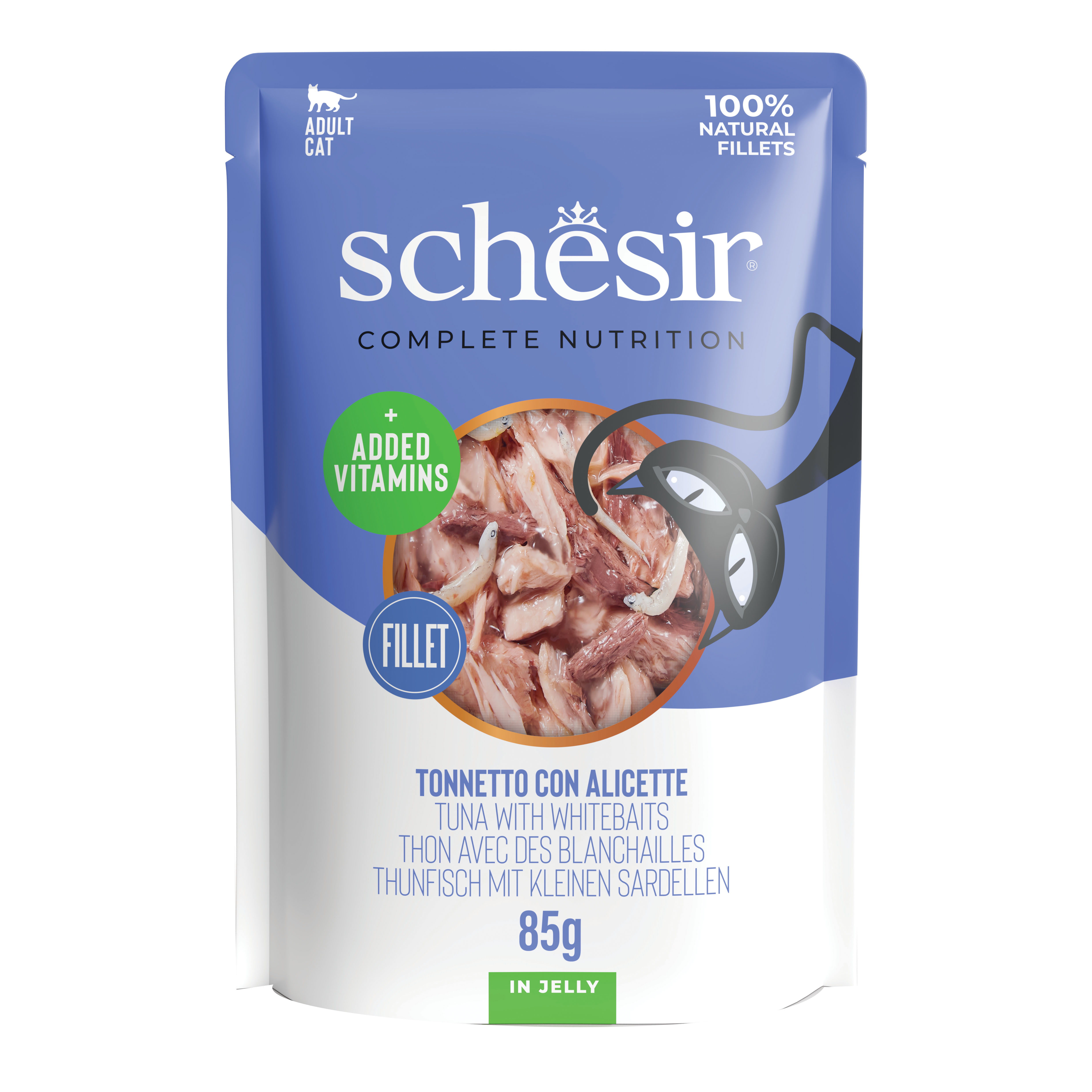 Schesir Gatto Busta In Jelly Adulto Tonnetto & Alicette 85 Gr