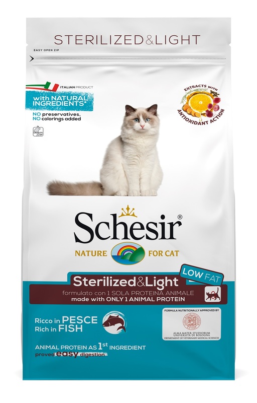 Schesir Gatto Maintenance Adulto Sterilizzato&Light Pesce 400 Gr