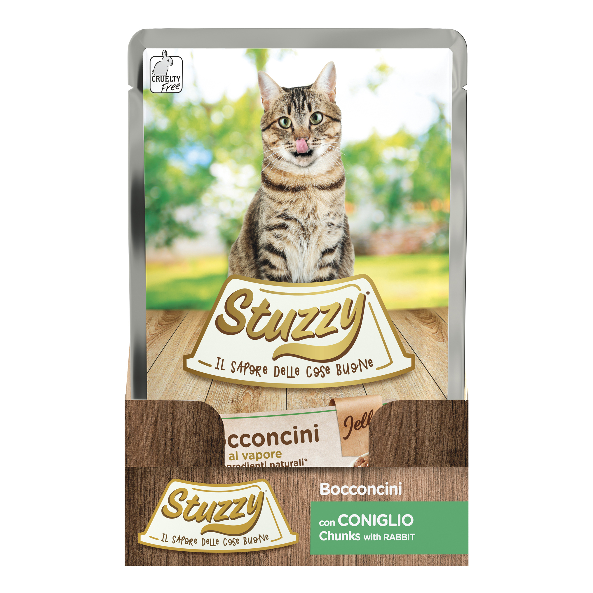 Stuzzy Gatto Bocconcini Jelly Busta Adulto Coniglio 85 Gr