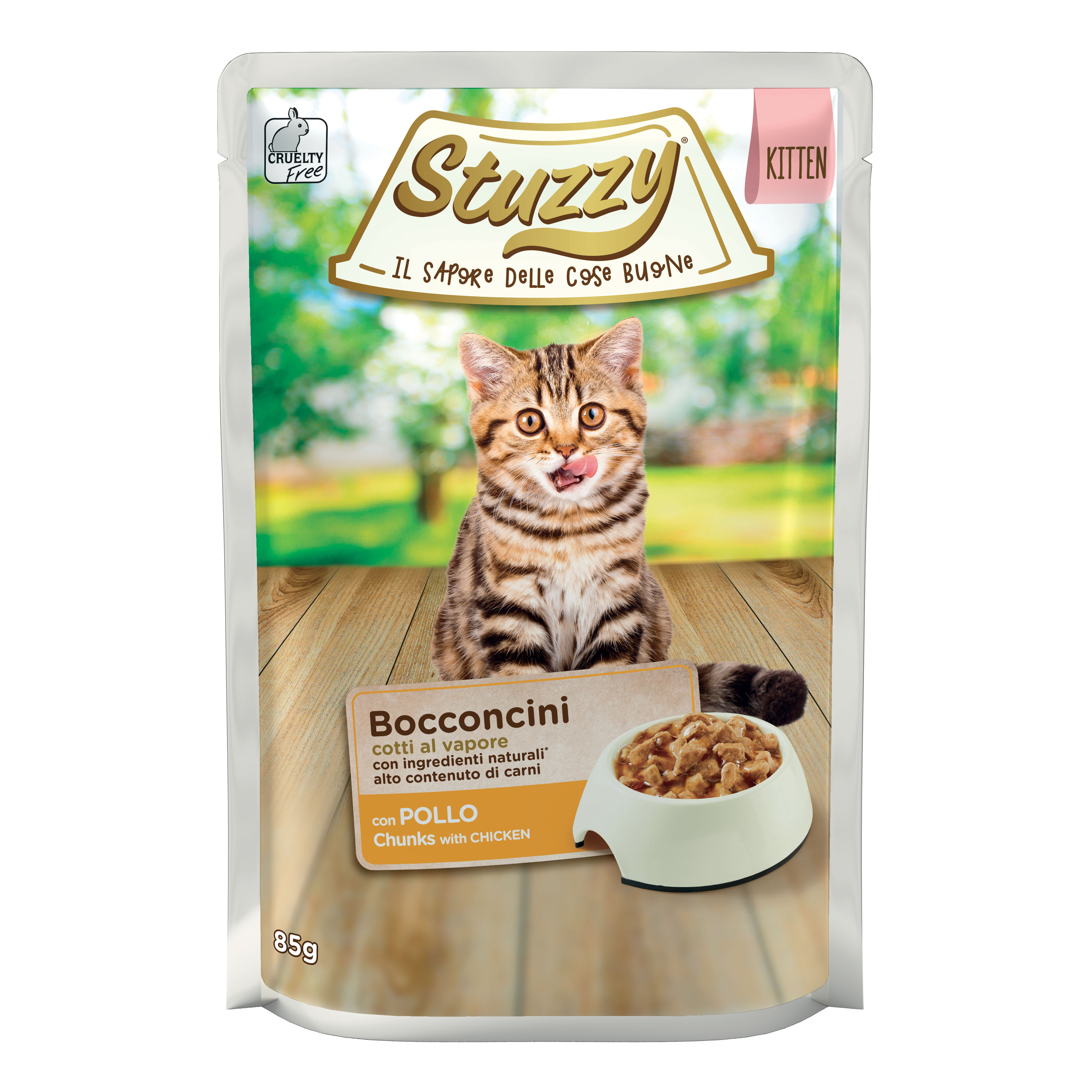 Stuzzy Gatto Bocconcini Busta Kitten Pollo 85 Gr
