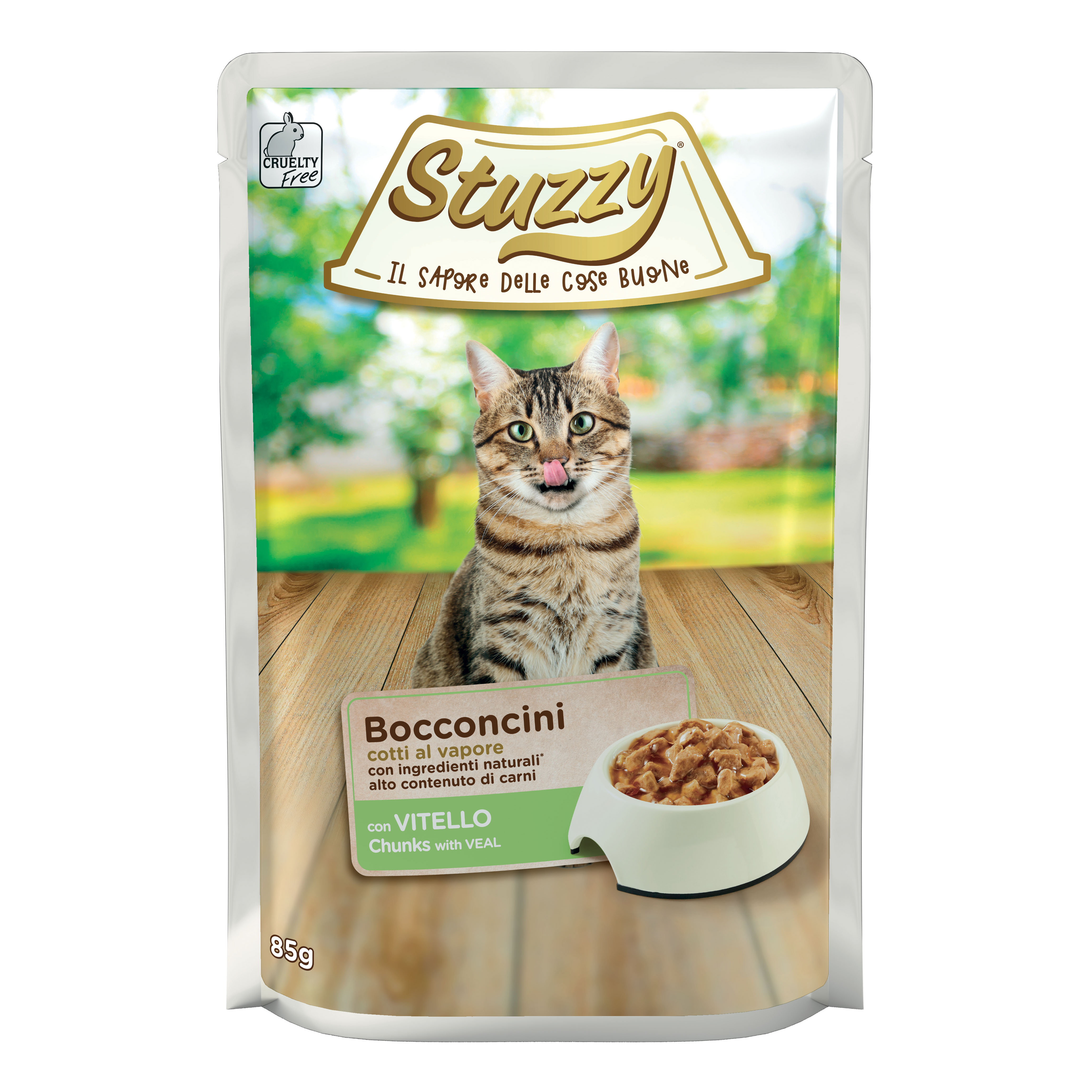 Stuzzy Gatto Bocconcini Busta Adulto Vitello 85 Gr