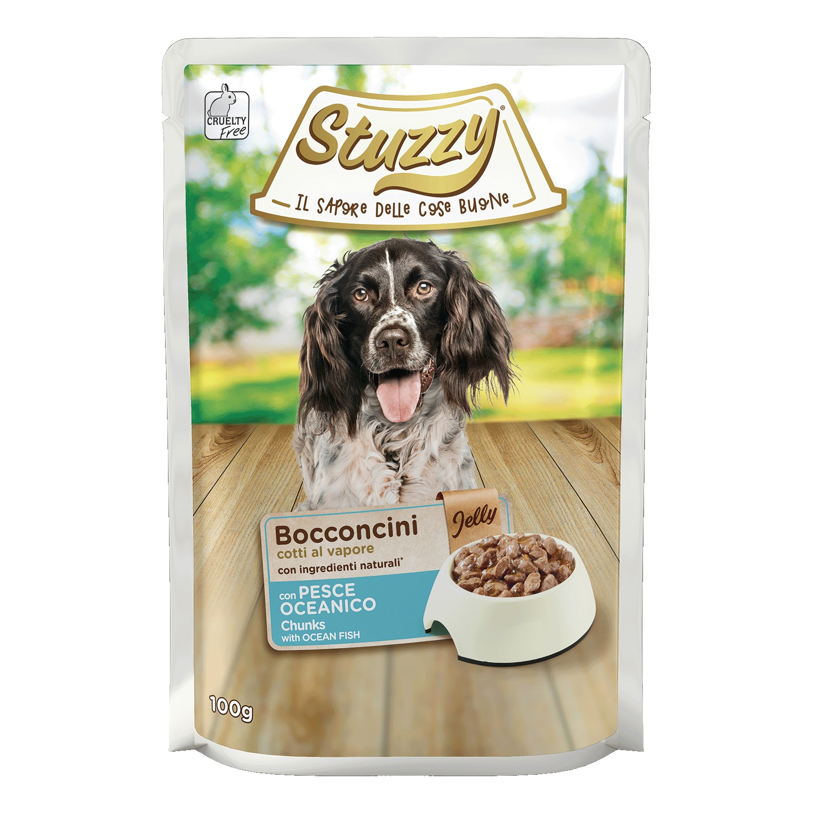 Stuzzy Cane Bocconcini Jelly Busta Adulto Pesce Oceanico 100 Gr